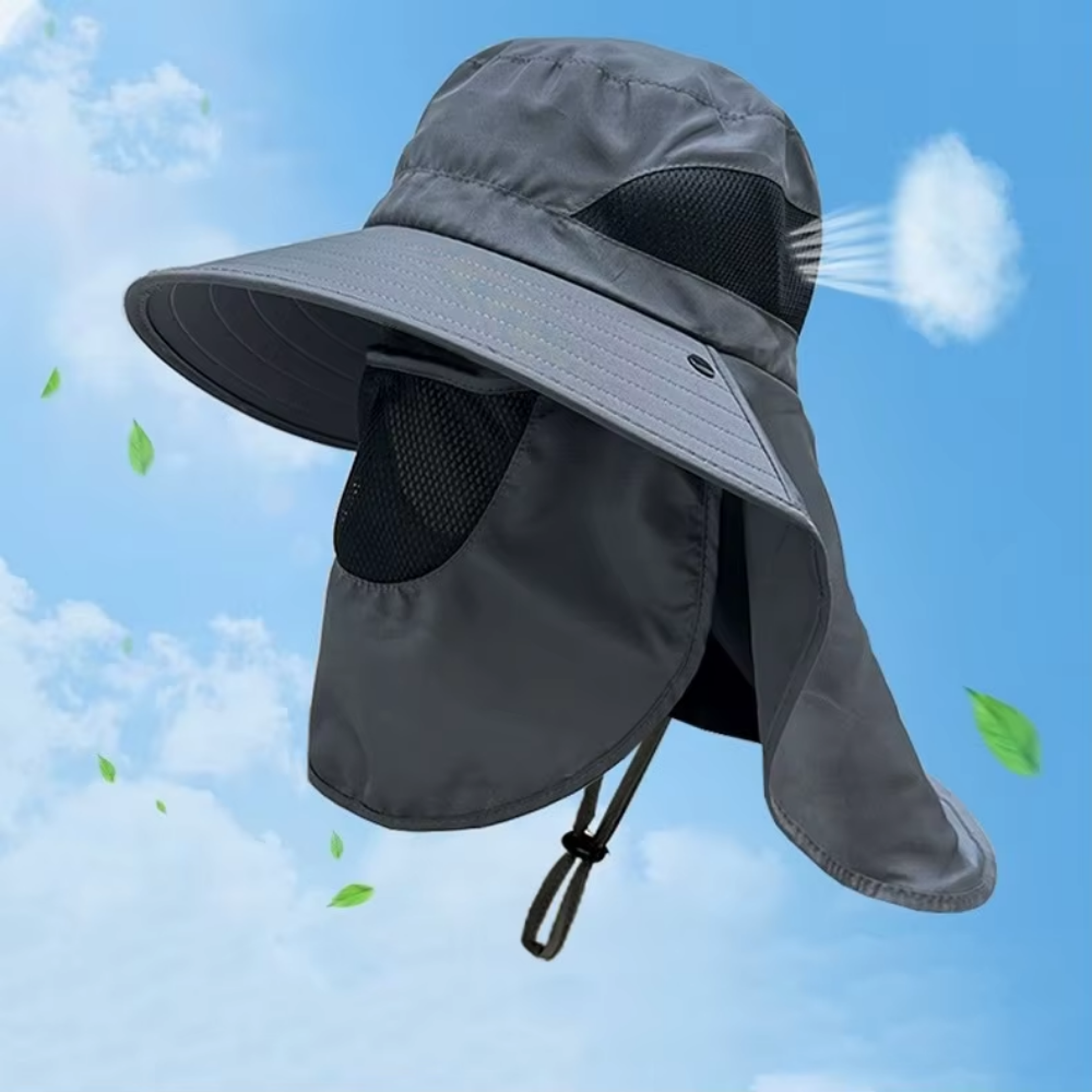 TrailGuard UV Protection Fishing & Hiking Hat with Neck Flap – view 2