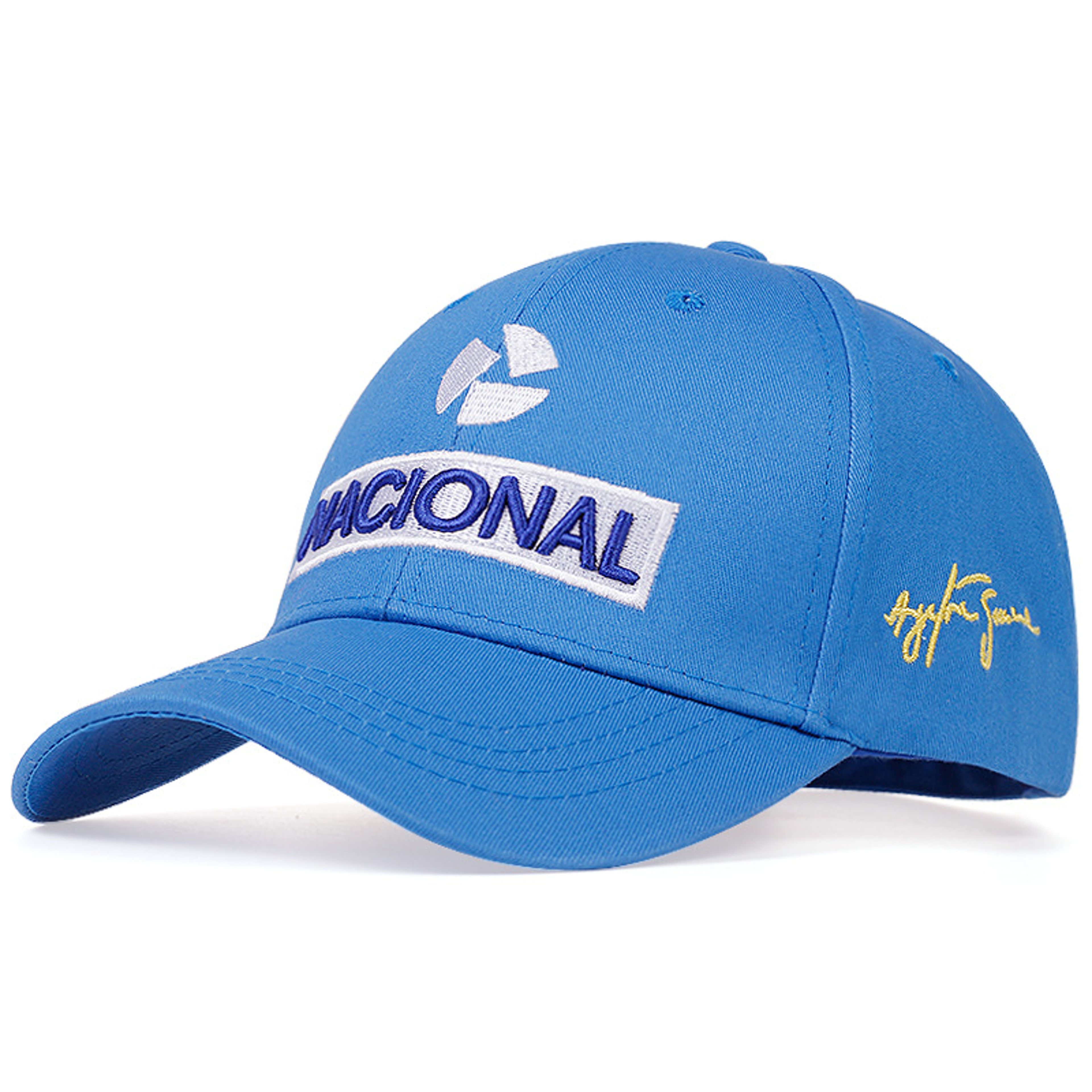 Ayrton Senna Embroidered Racing Fan Baseball Cap Adjustable Cotton Sun Protection Hat 0