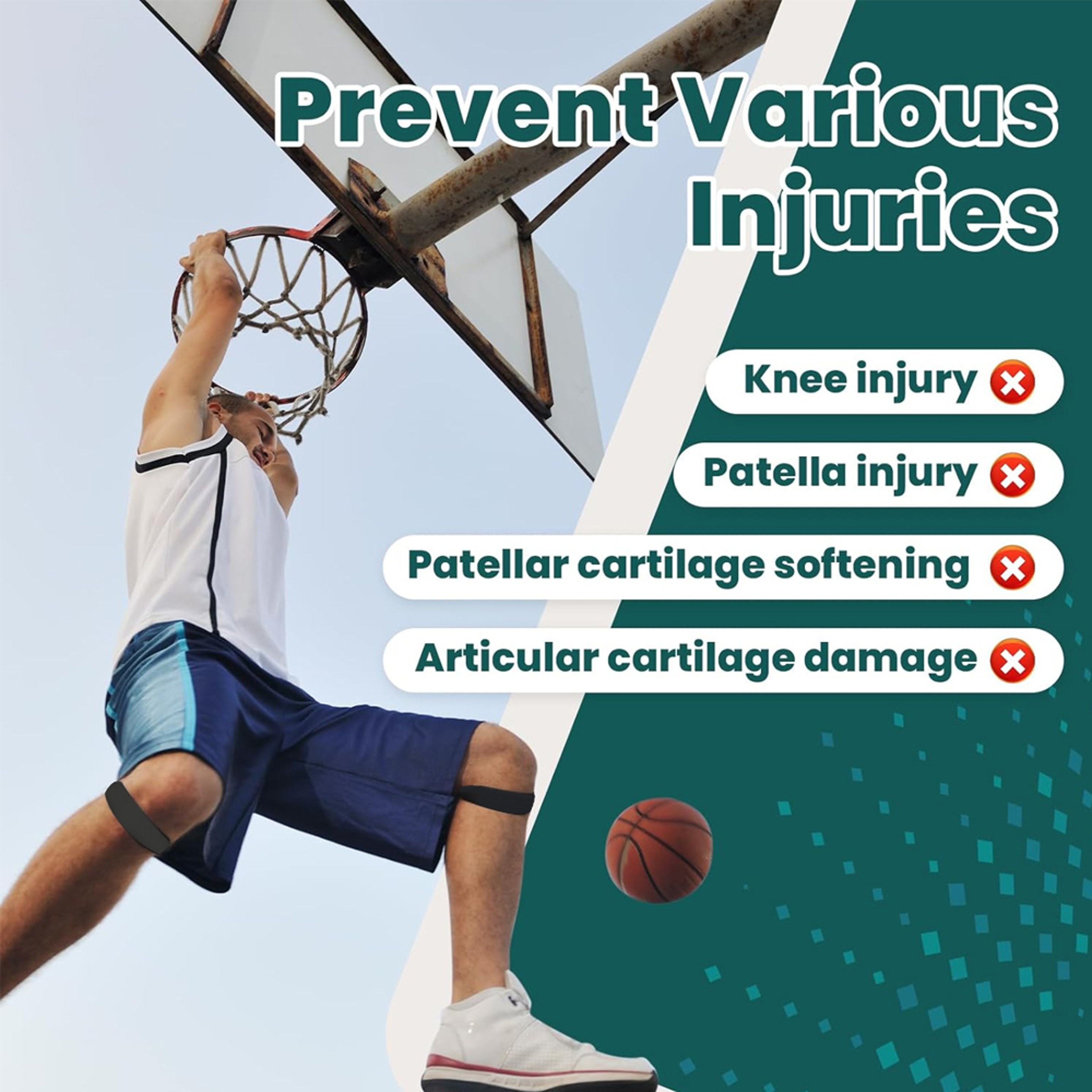 Patellar Tendon Strap Knee Stabilizer Adjustable Jumper Knee Support & Runner Knee Relief – view 6