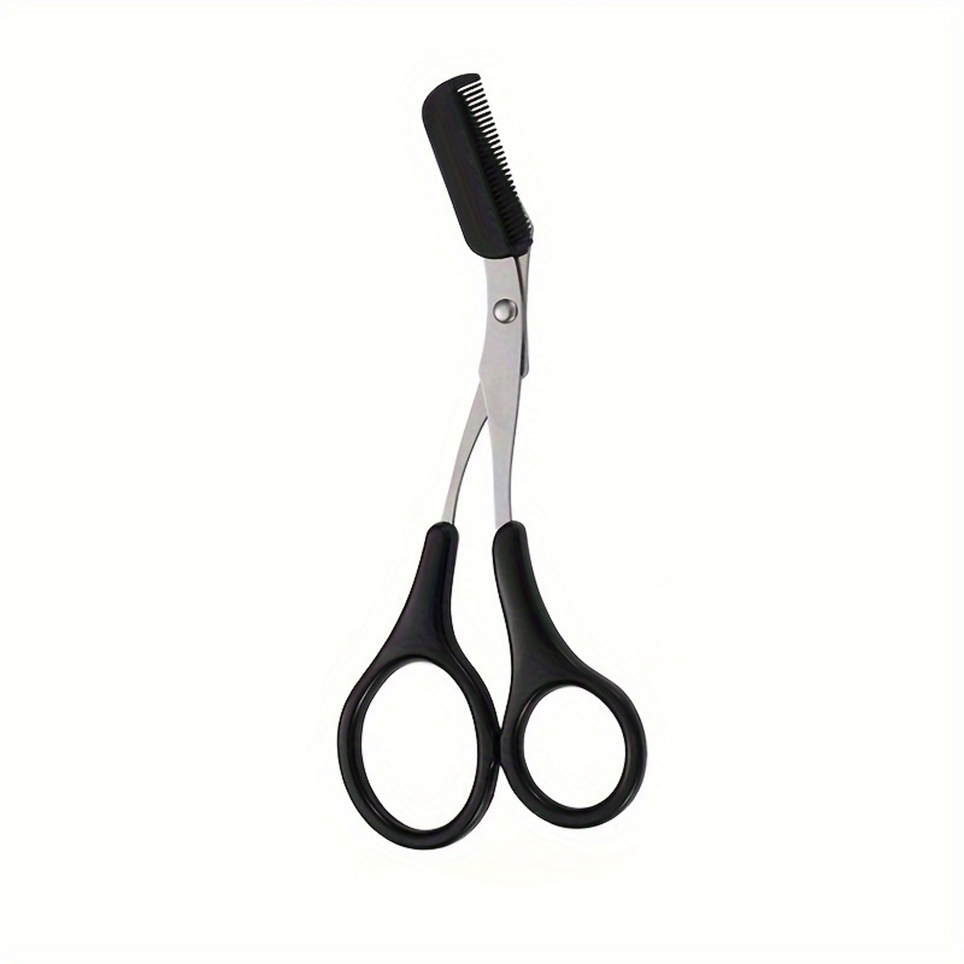 Professional Stainless Steel Eyebrow Trimming Scissors With Comb for Precise Grooming – view 7