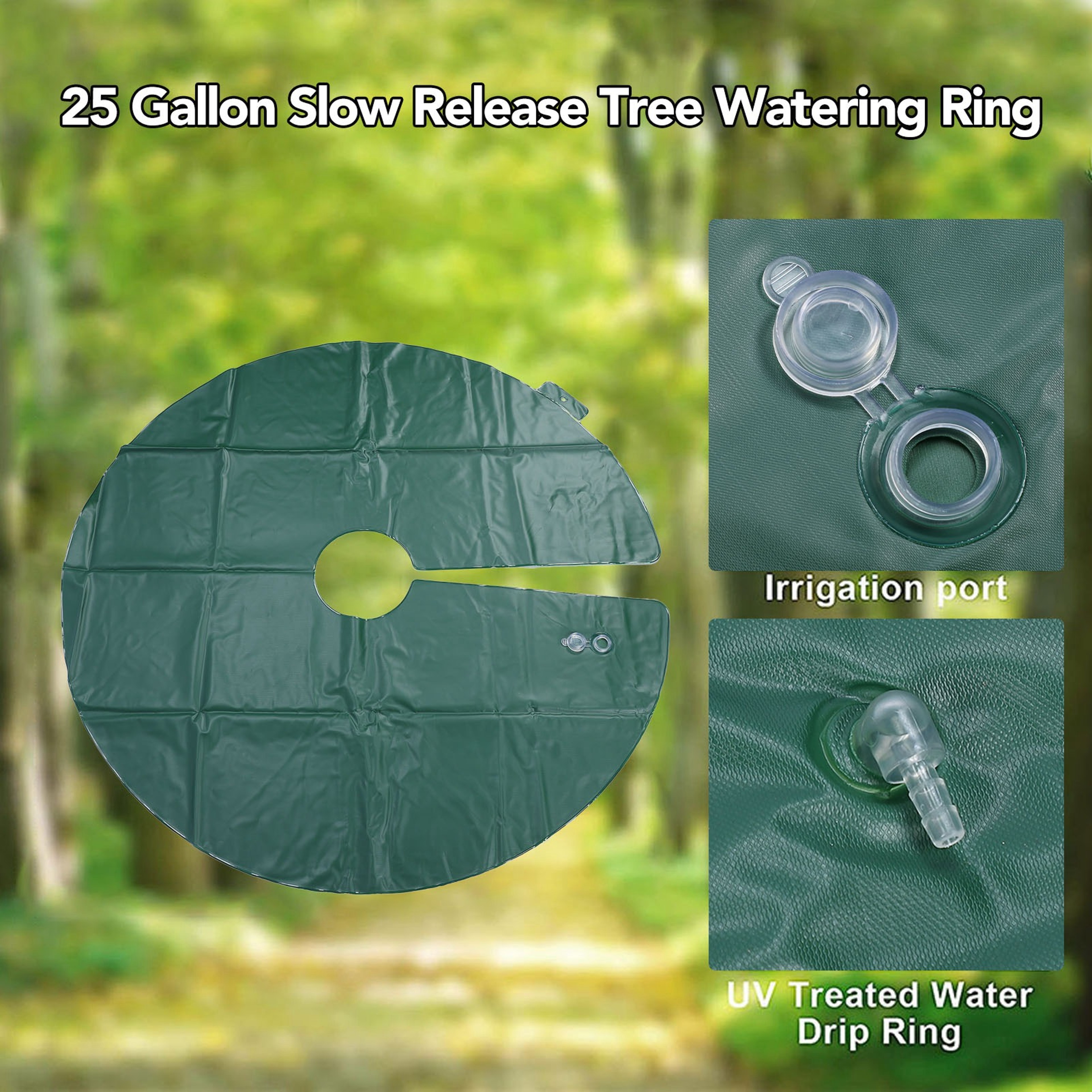 EcoRoot Gallon Tree Watering Bag Slow Release Tree Irrigation Ring for Deep Root Hydration – view 5