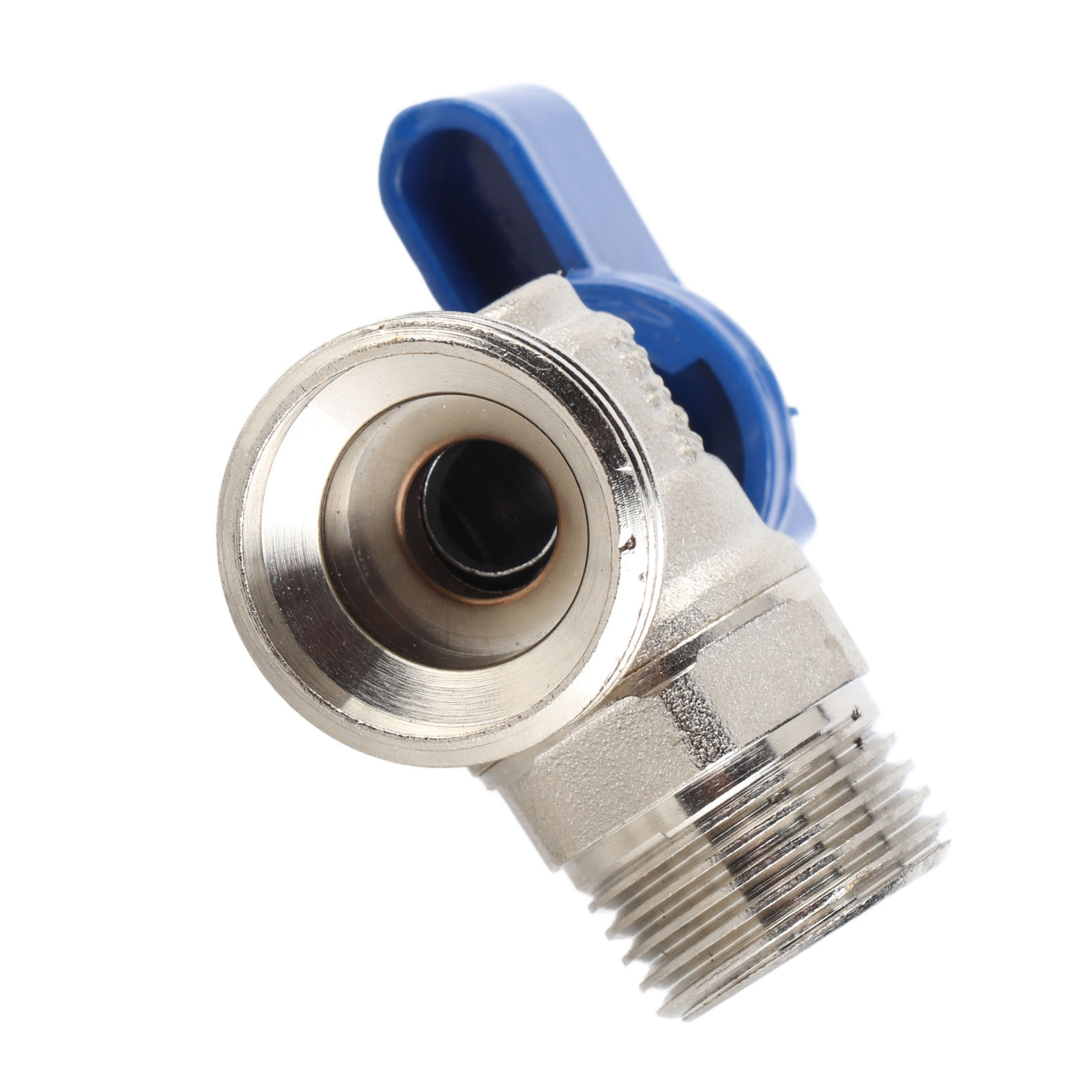 Brass angle stop valve, quarter turn ball valve, water shut off valve, brass plumbing valve, valve – view 3