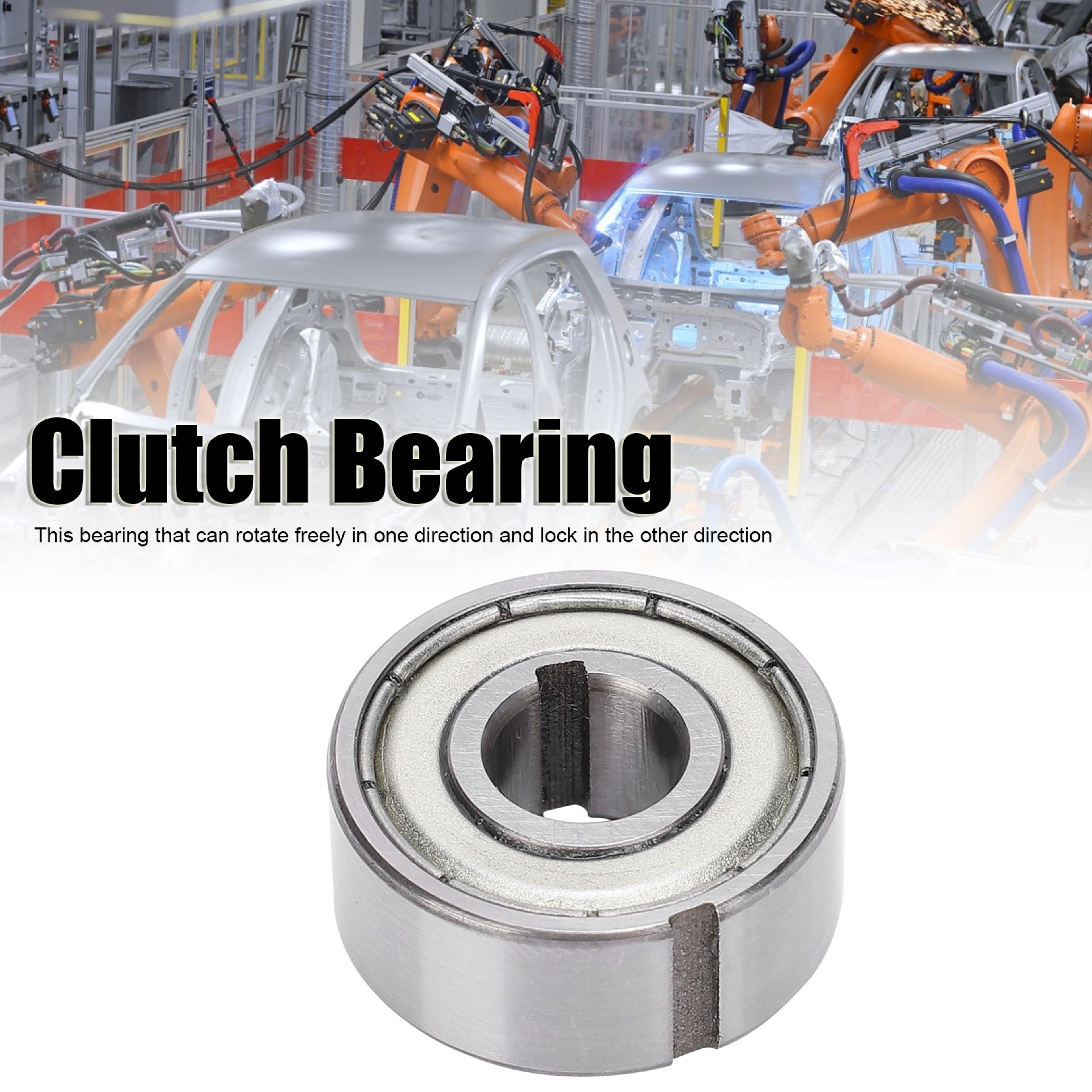 One Way Bearing Clutch Bearing Strong Rigidity with Inner Keyway Industrial Supplies – view 3