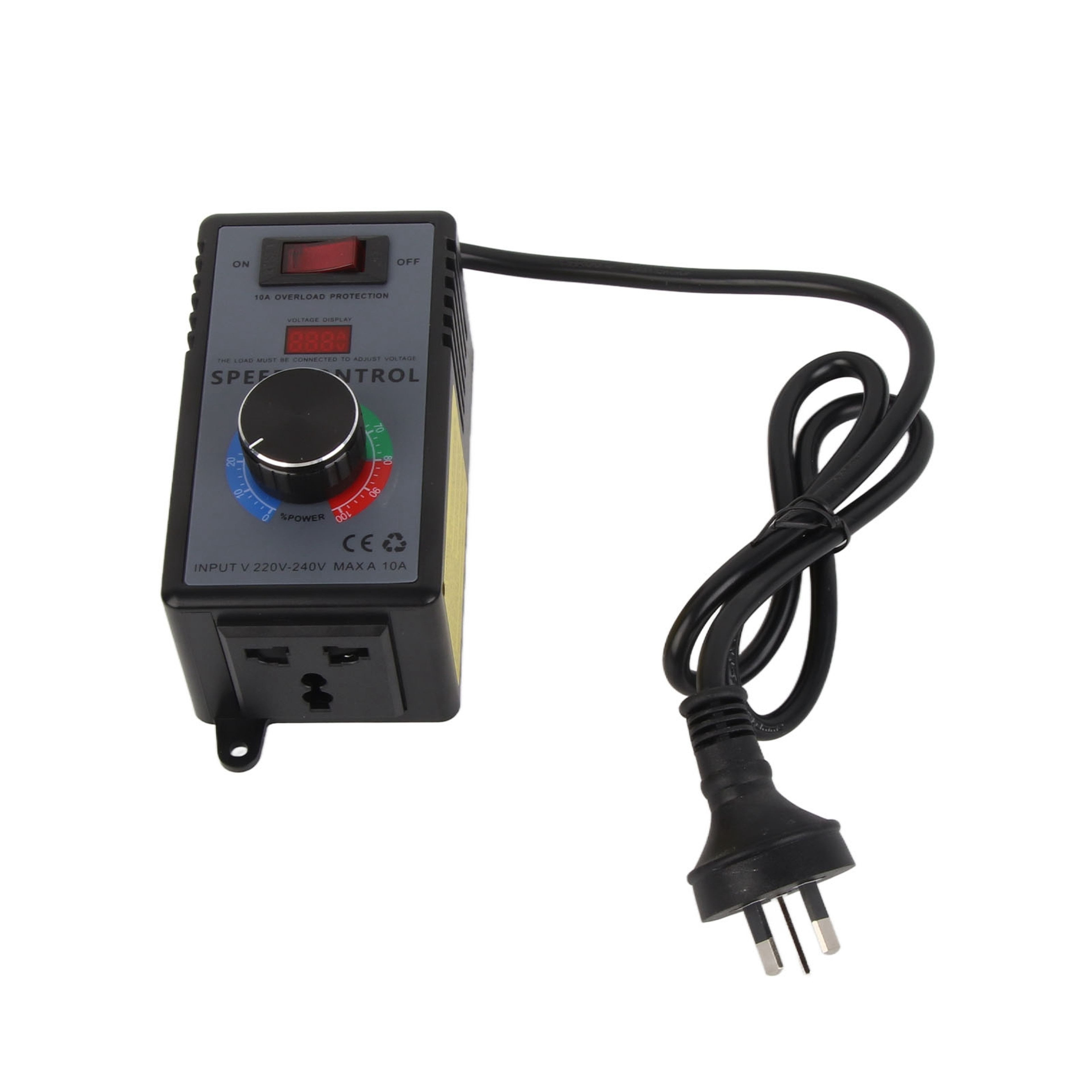 Smart AC Fan Speed Controller with Overload Protection Variable Voltage Regulator – view 2