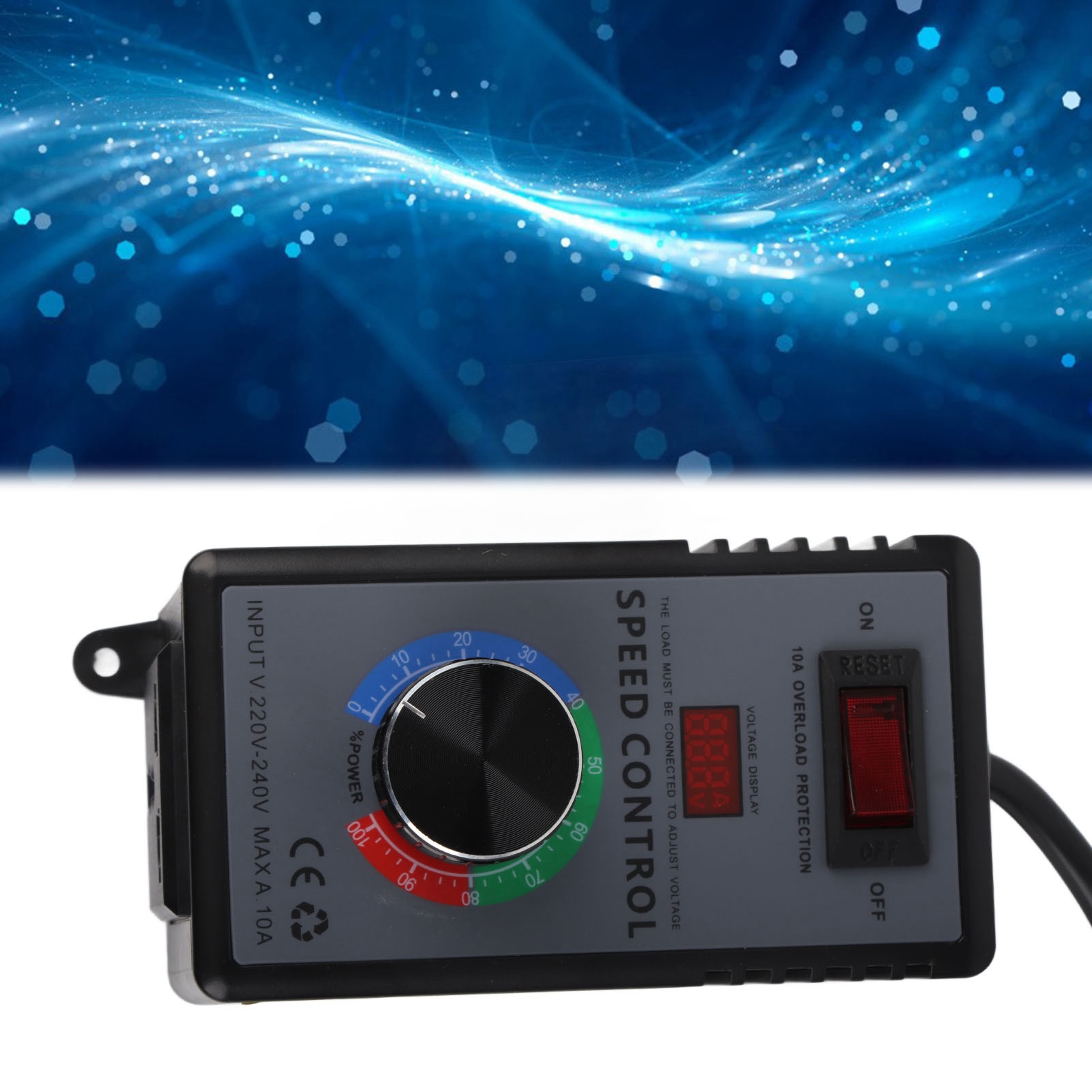 Smart AC Fan Speed Controller with Overload Protection Variable Voltage Regulator – view 3