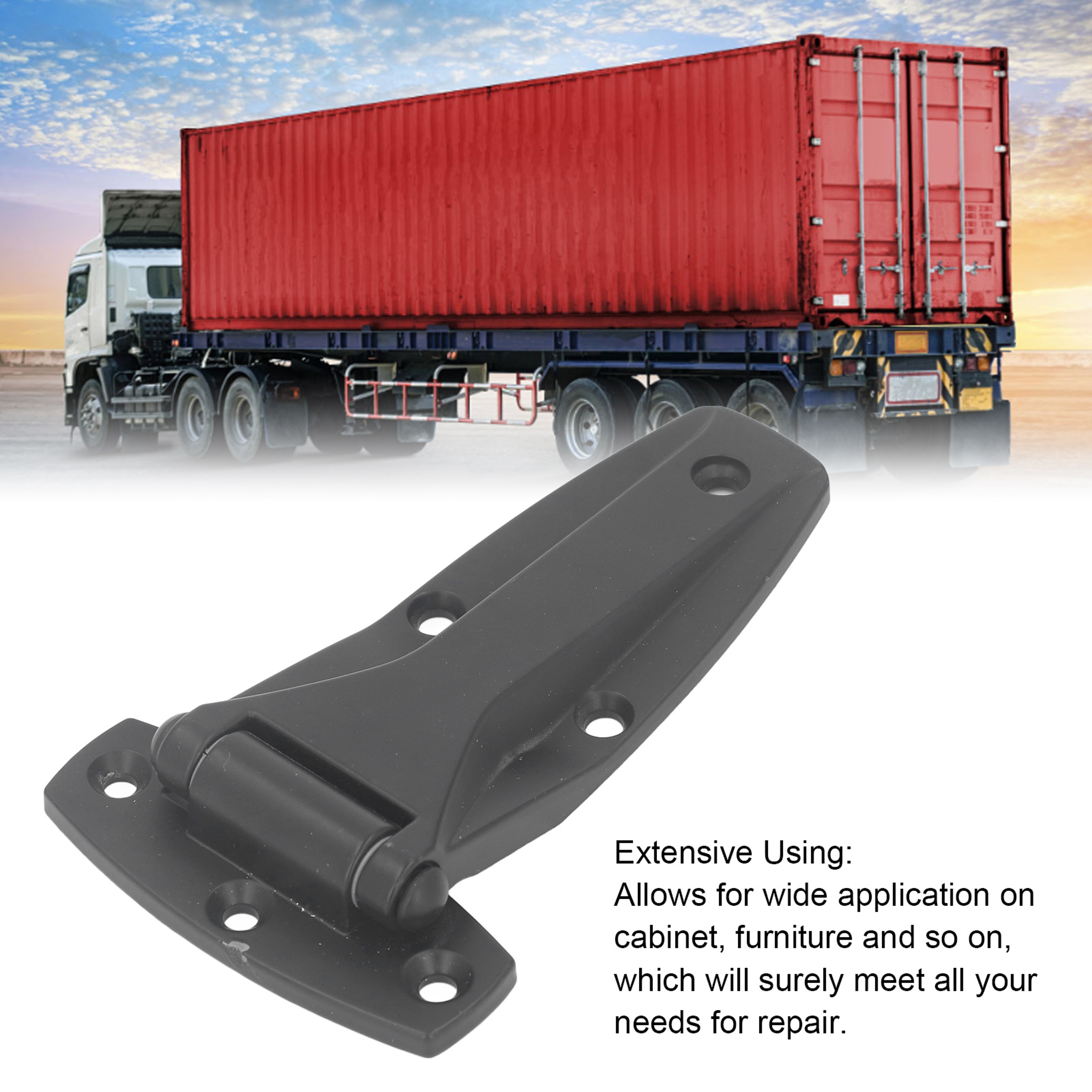 QuietClose Zinc Alloy Soft Close Tee Hinge for Toolboxes, Cabinets & Vehicle Doors – view 5