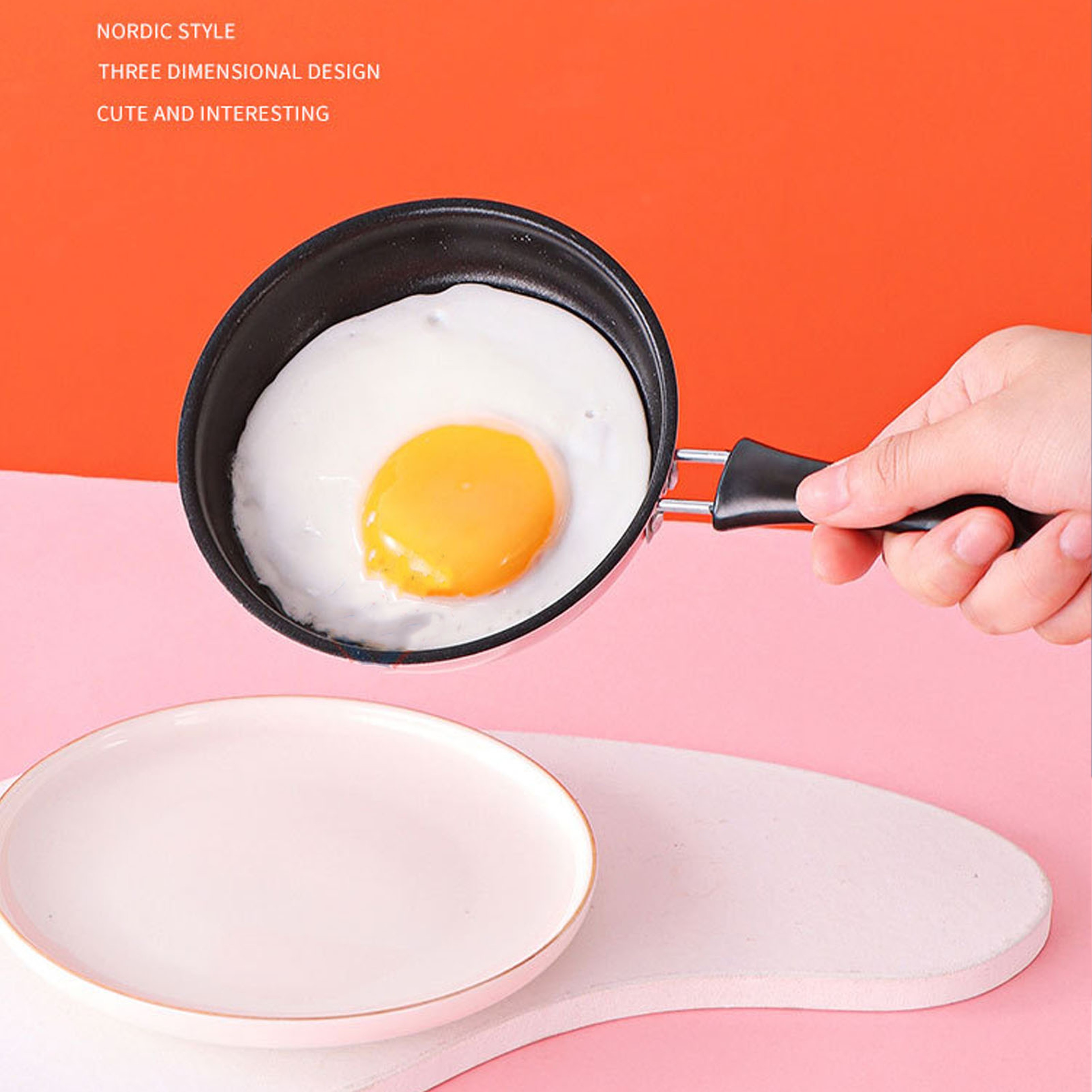Mini Stainless Steel Egg Frying Pan For Induction  Quick Breakfast Cooking 3