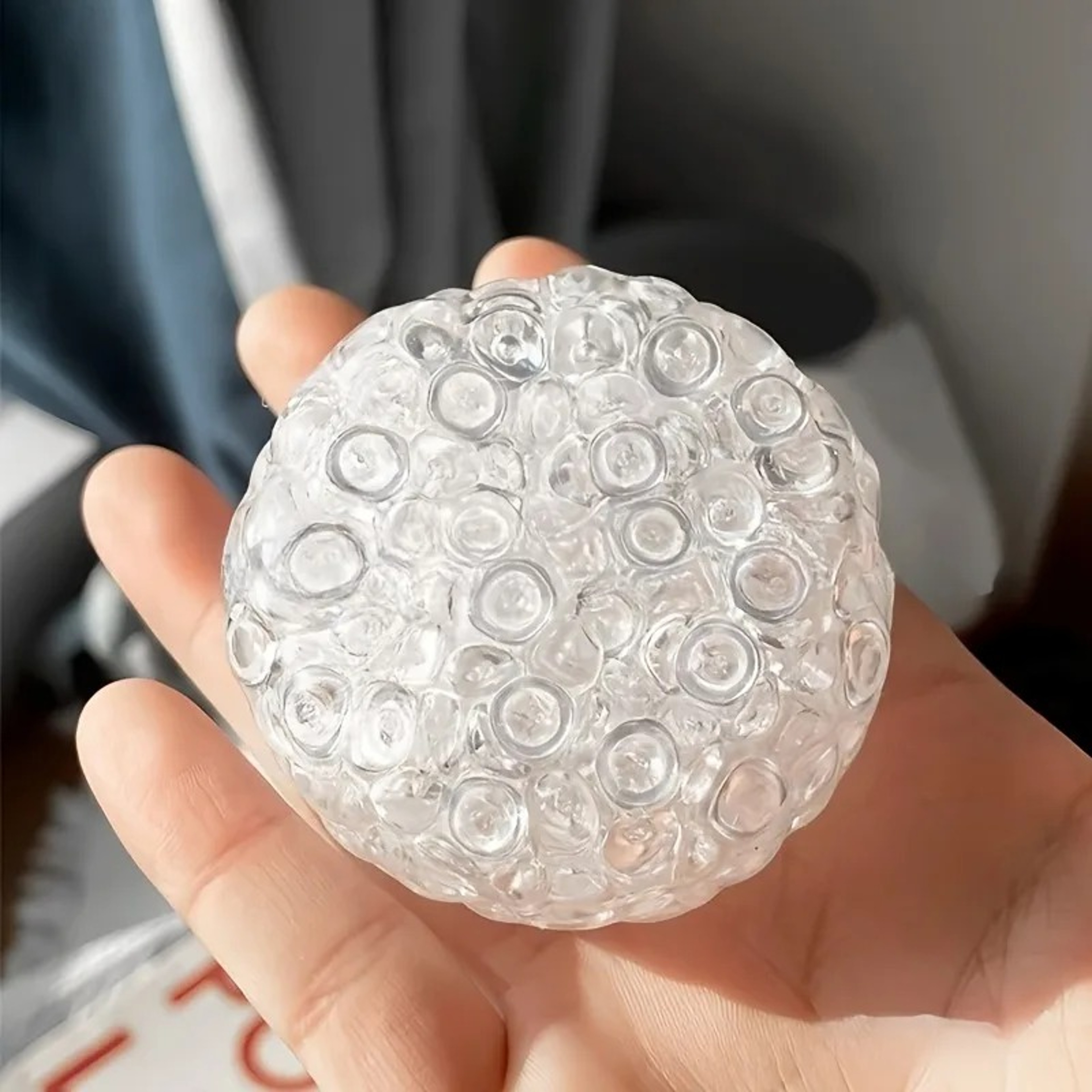 Ice Bead Stress Relief Squishy Ball Slow Rebound Sensory Fidget Toy 0