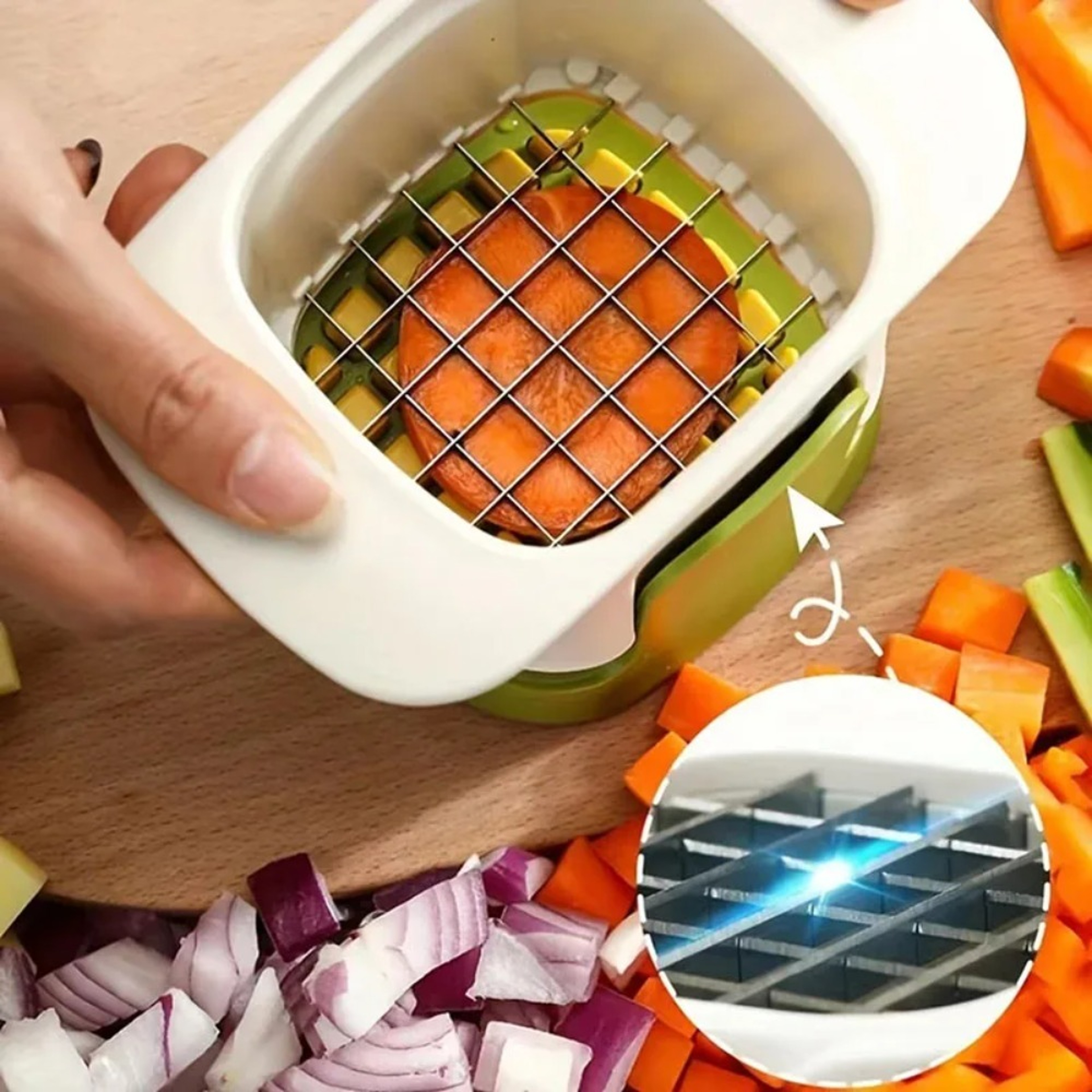 Premium Manual Vegetable Cutter & Dicer Time Saving Kitchen Slicer Tool – view 3