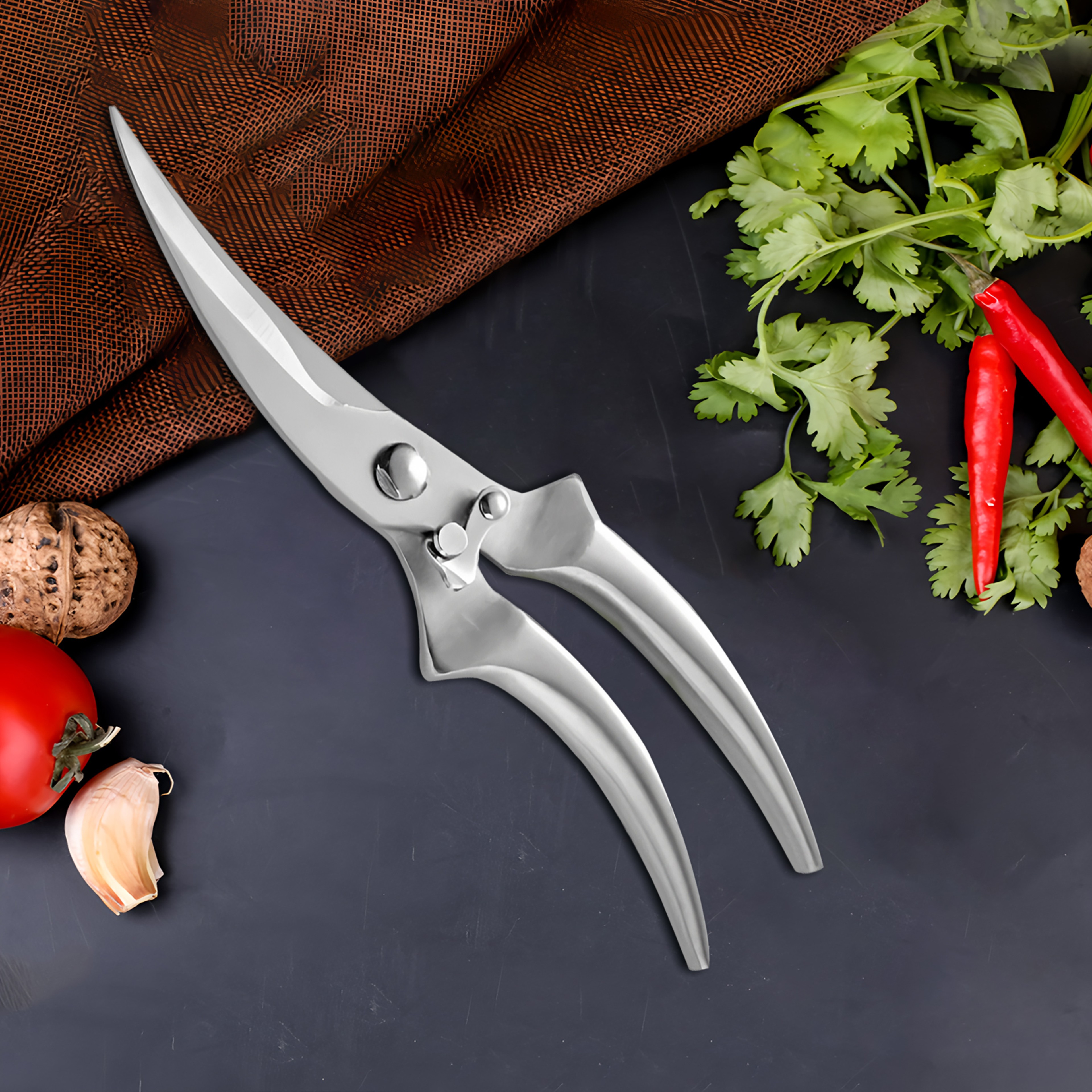 Ultimate Multi Functional Kitchen Scissors Heavy Duty Chicken Bone Scissors & BBQ Shears – view 7