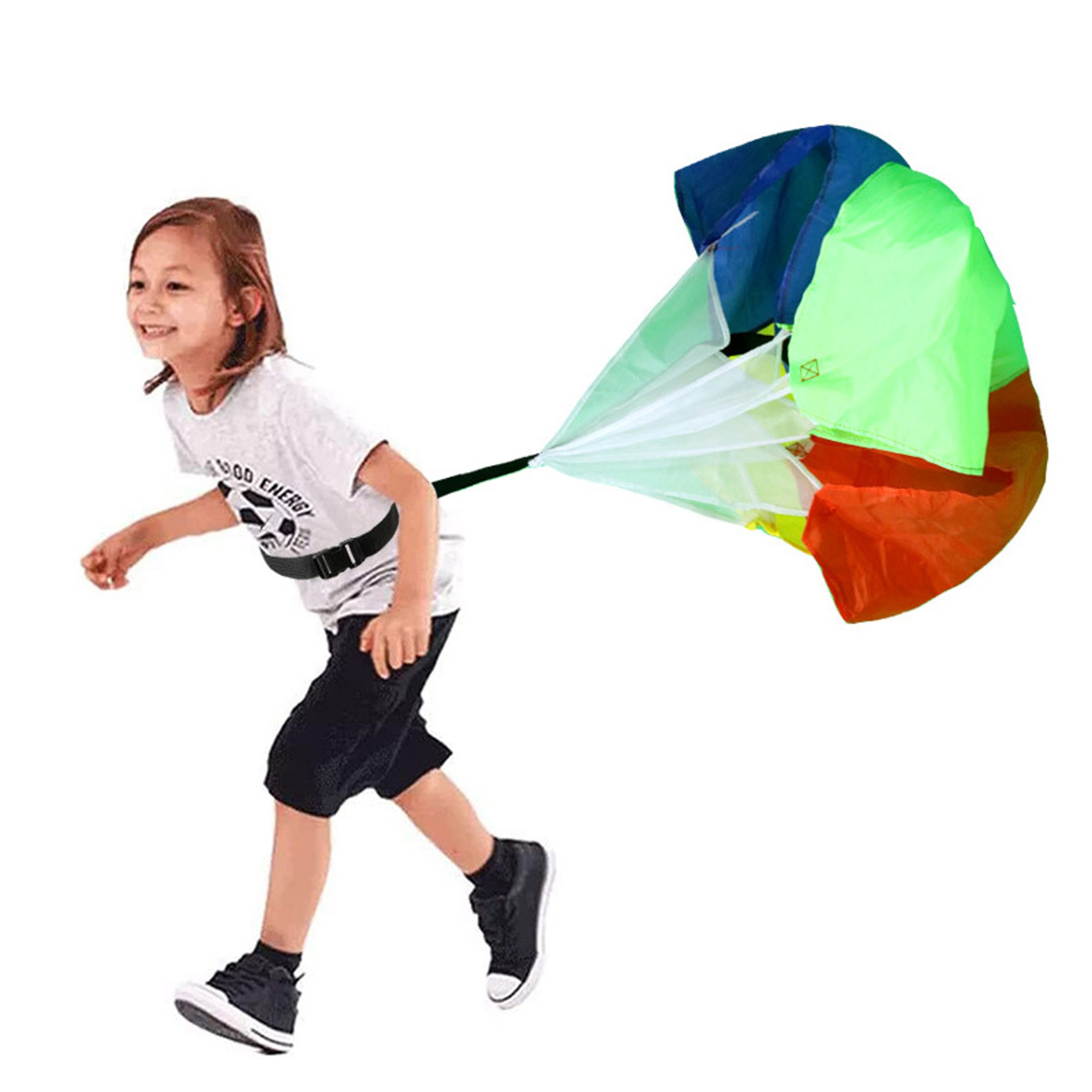 Multicolor Resistance Speed Training Parachute Kids Running Drag Chute For Outdoor Sports 2