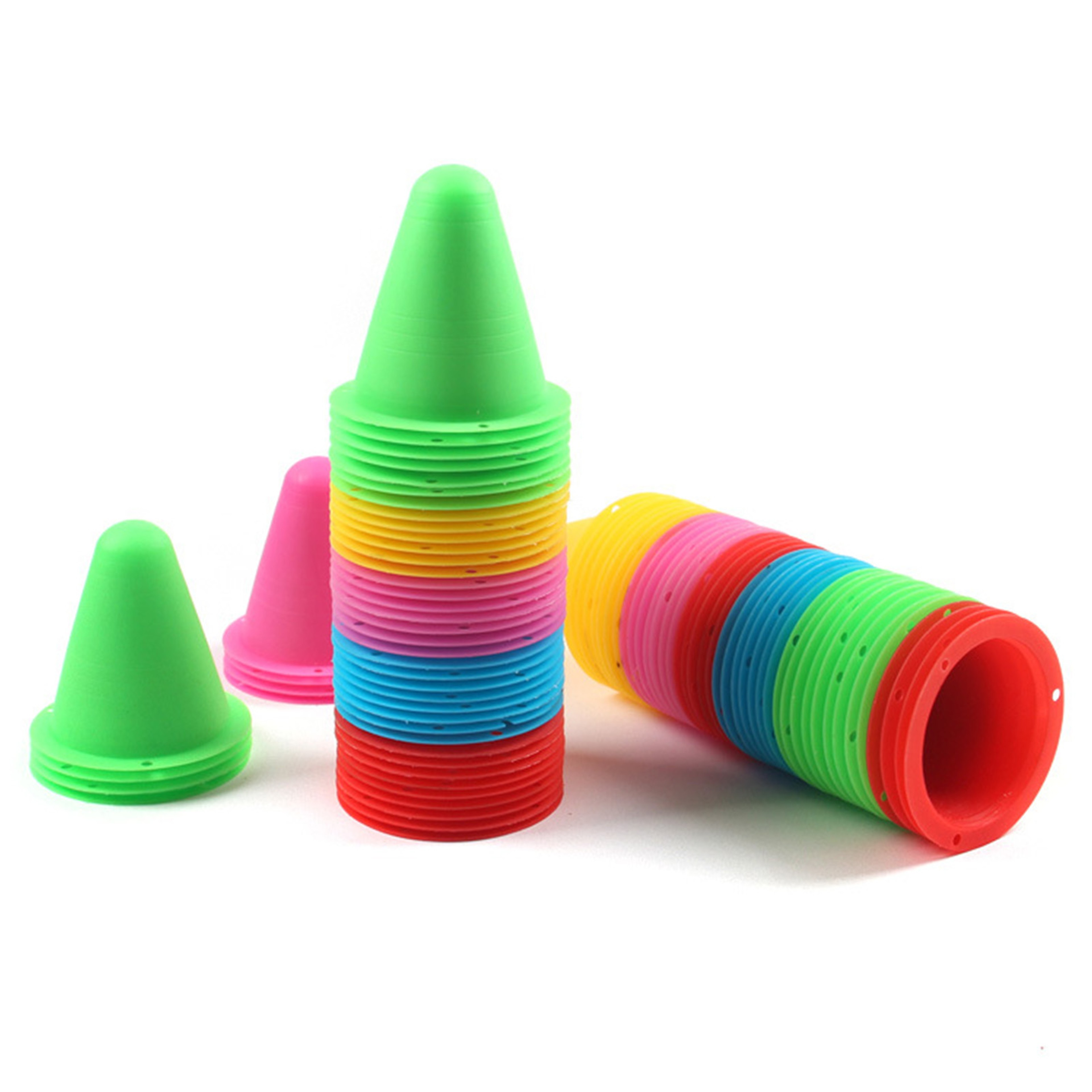 Premium Roller Skating Agility Training Cones Set Skating Practice & Slalom Training Markers – view 3