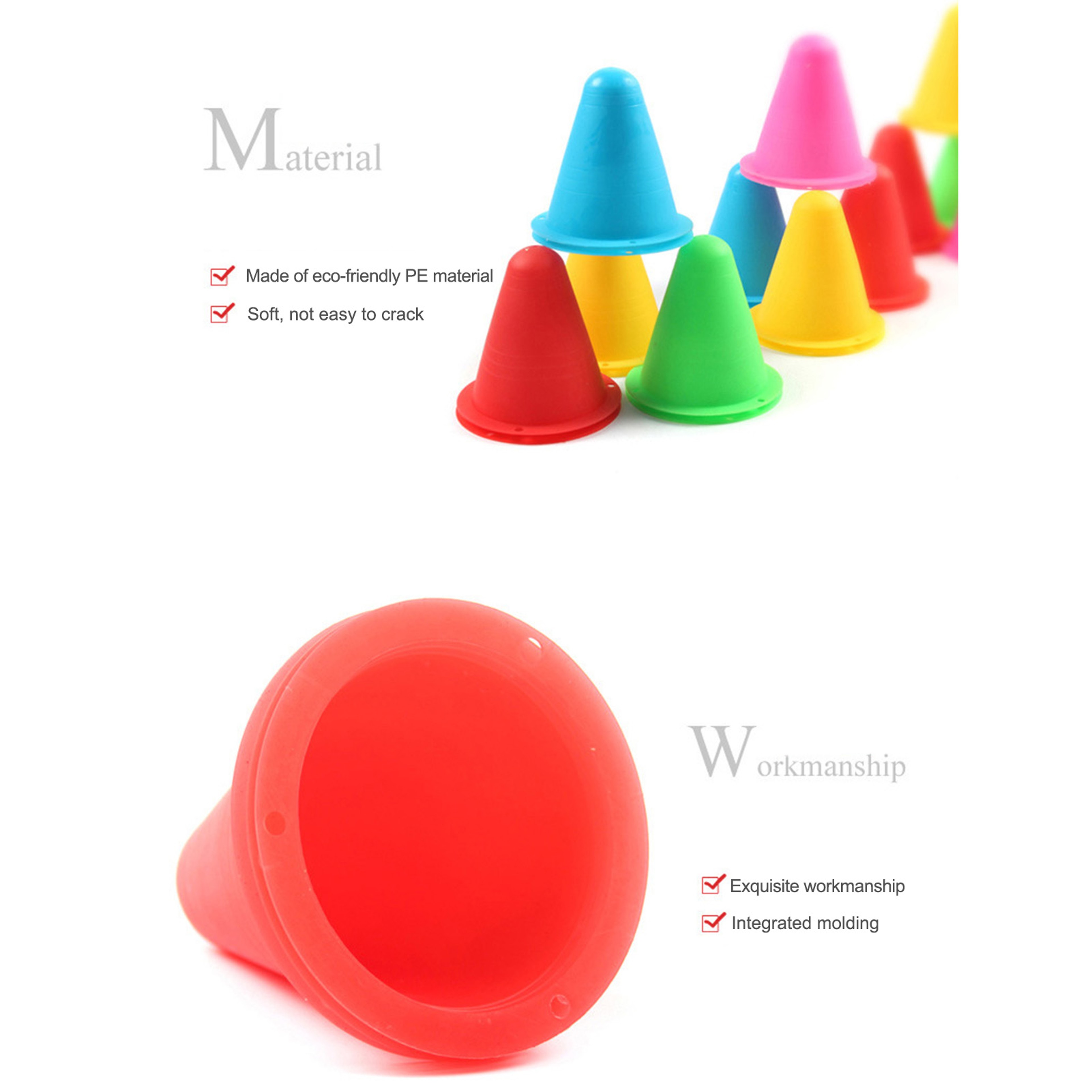 Premium Roller Skating Agility Training Cones Set Skating Practice & Slalom Training Markers – view 5