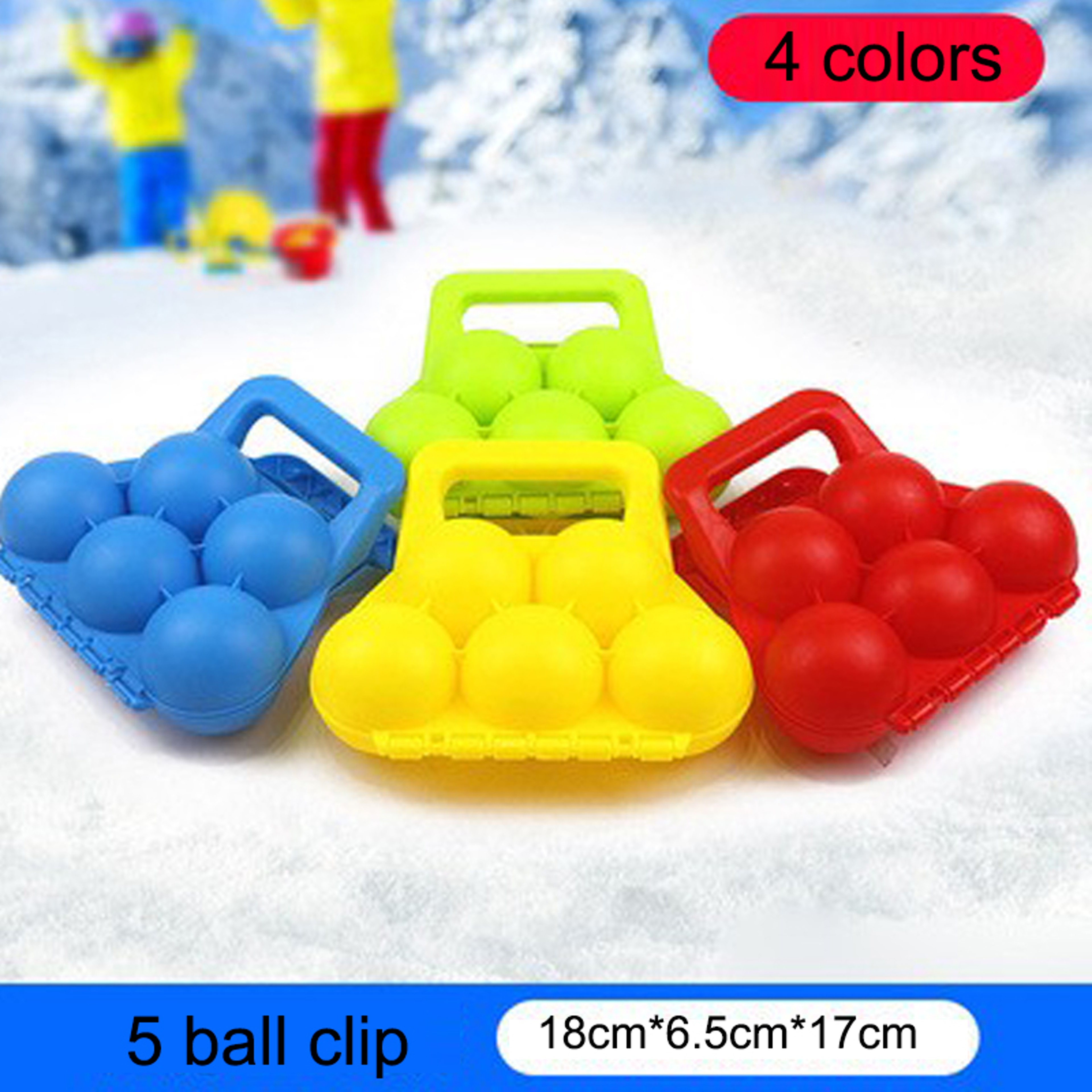 Ball Snowball Maker Clip For Kids  Families Winter Snow Toy  Sand Mold 2