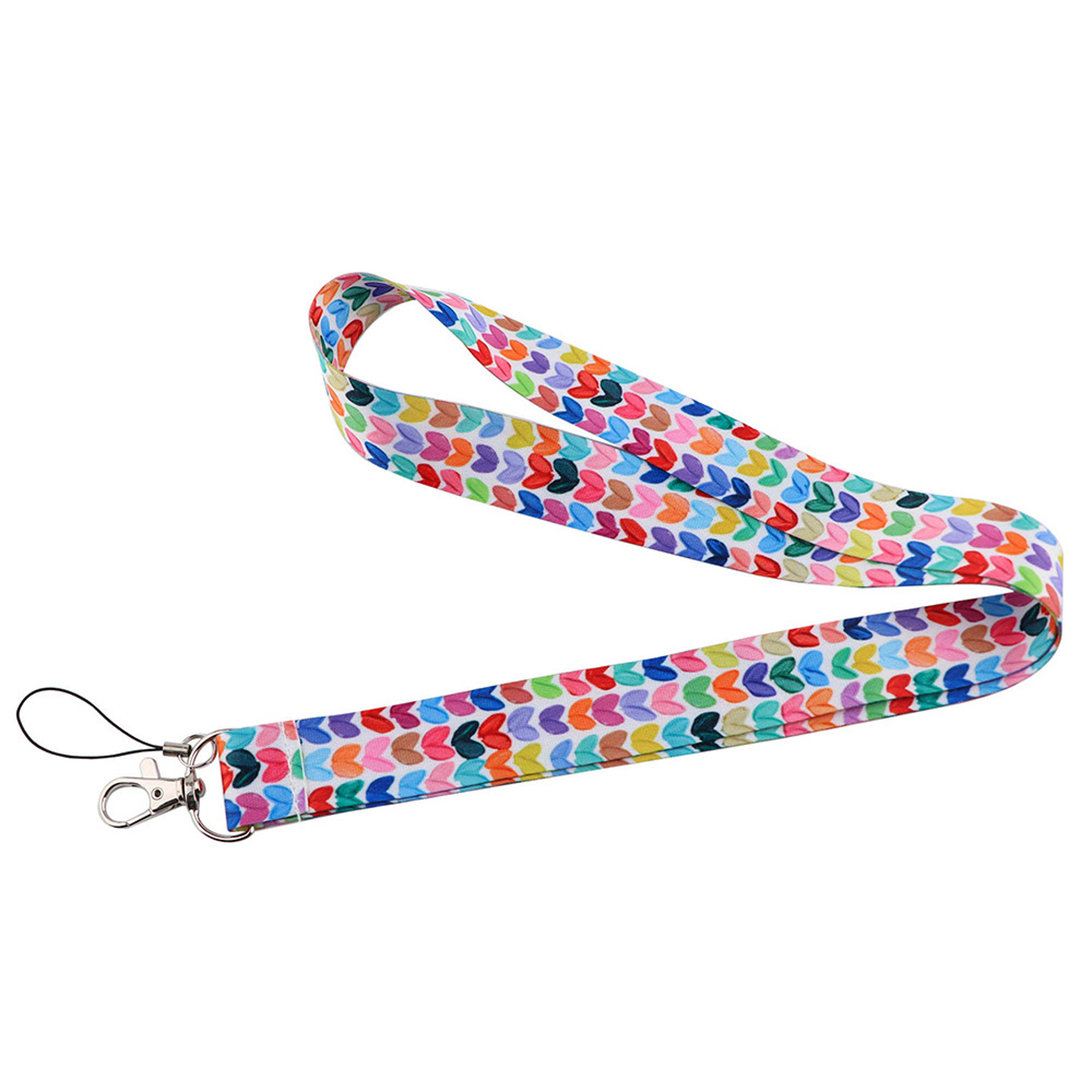 Colorful Heart Lanyard For Keys  ID Badge Holder Cute Keychain For Teachers  Nurses 3
