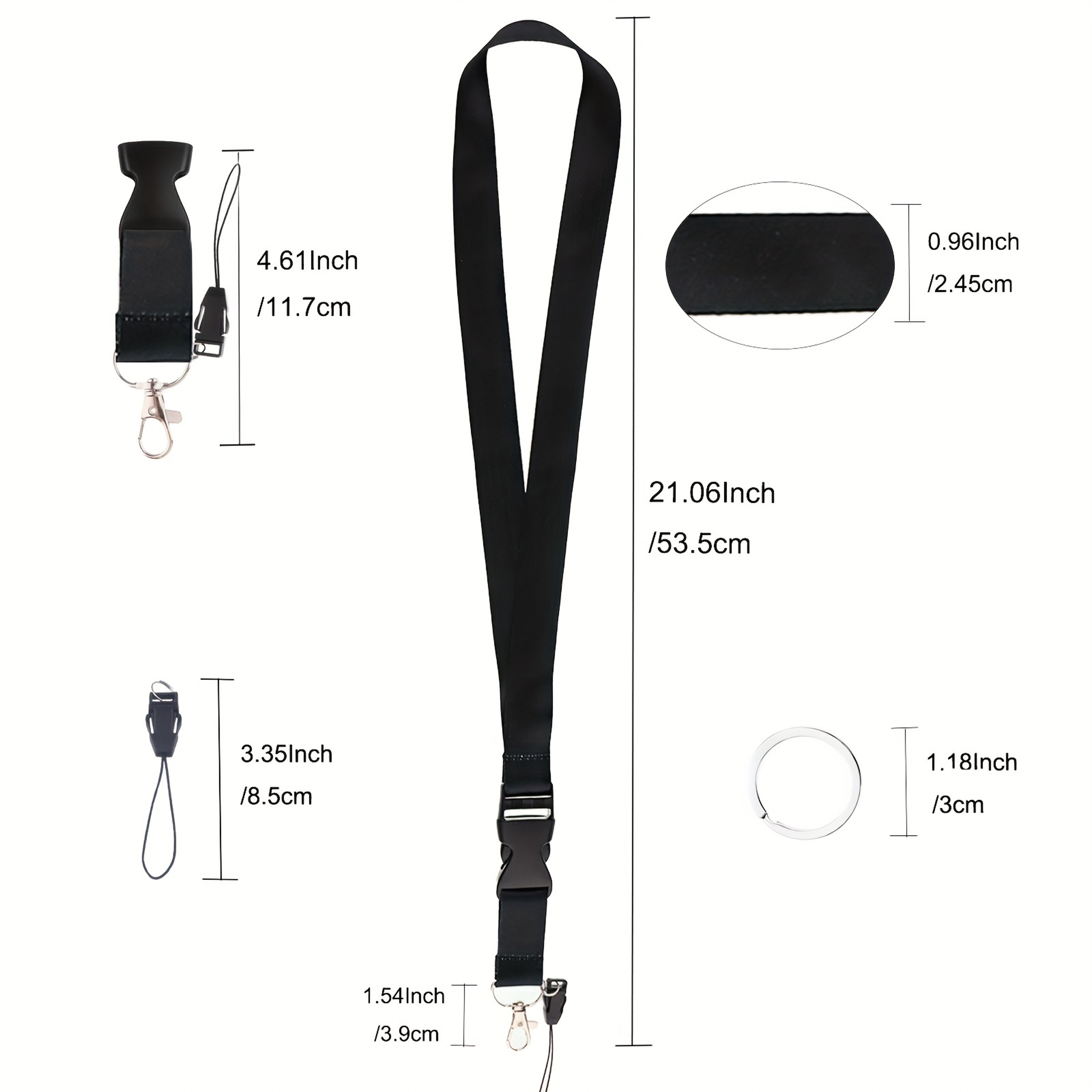 Premium Phone Lanyard Neck Strap with Quick Release Buckle Secure Keychain Lanyard & Mobile Phone Strap – view 5