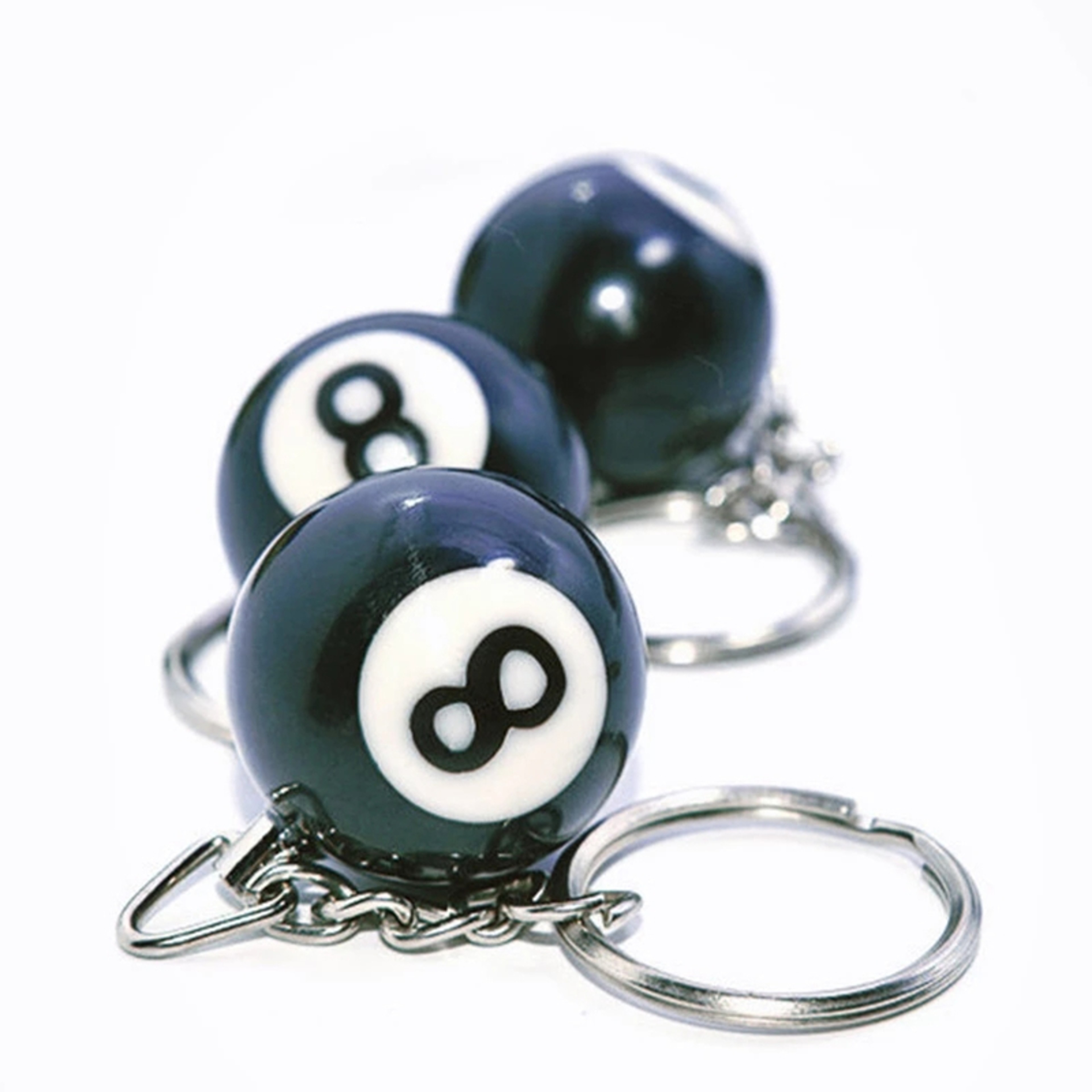 Premium Lucky Pool Ball Keychain Stylish Billiard Ball Key Ring – view 5