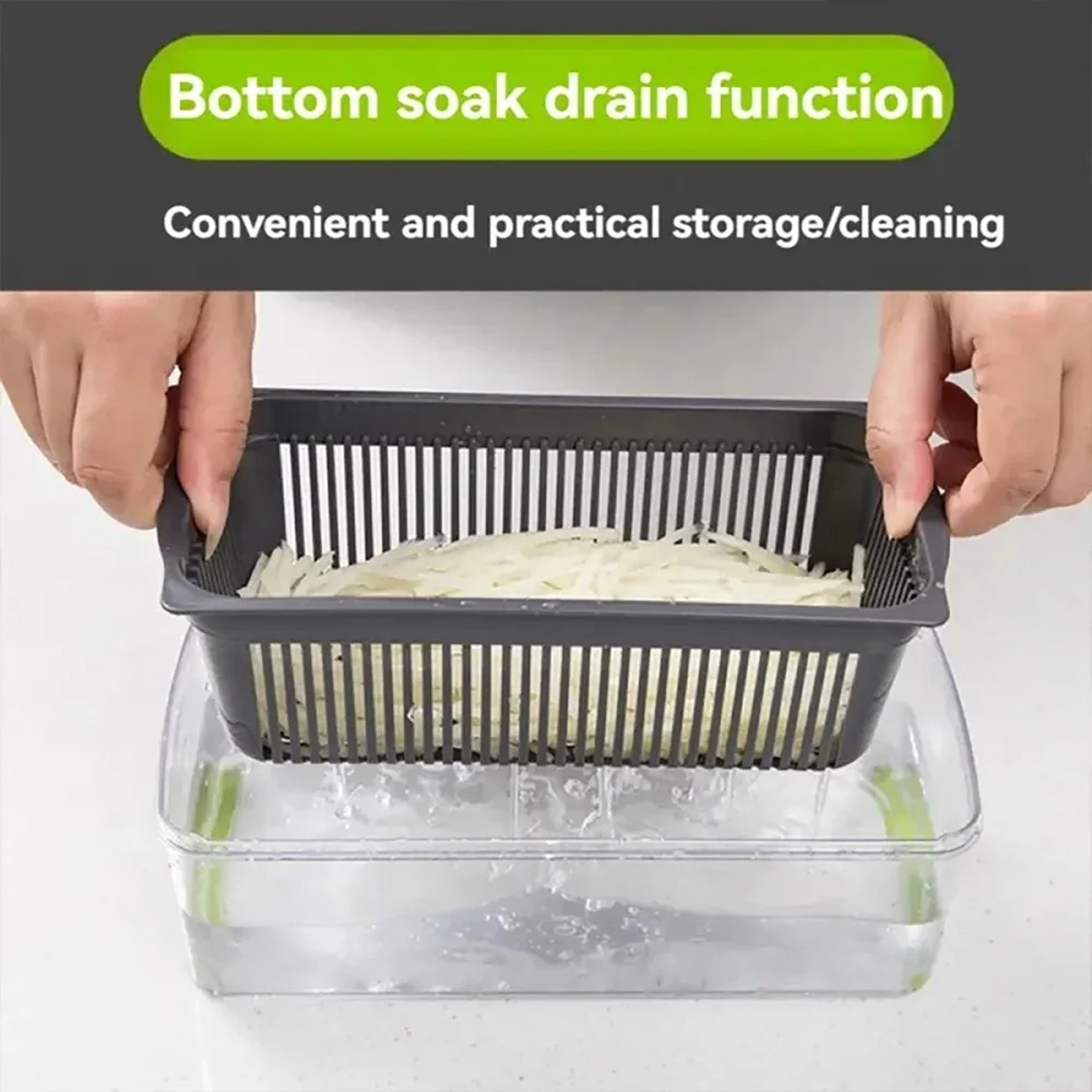 Multifunctional Vegetable Chopper & Manual Food Cutter Kitchen Slicer Dicer Set – view 4
