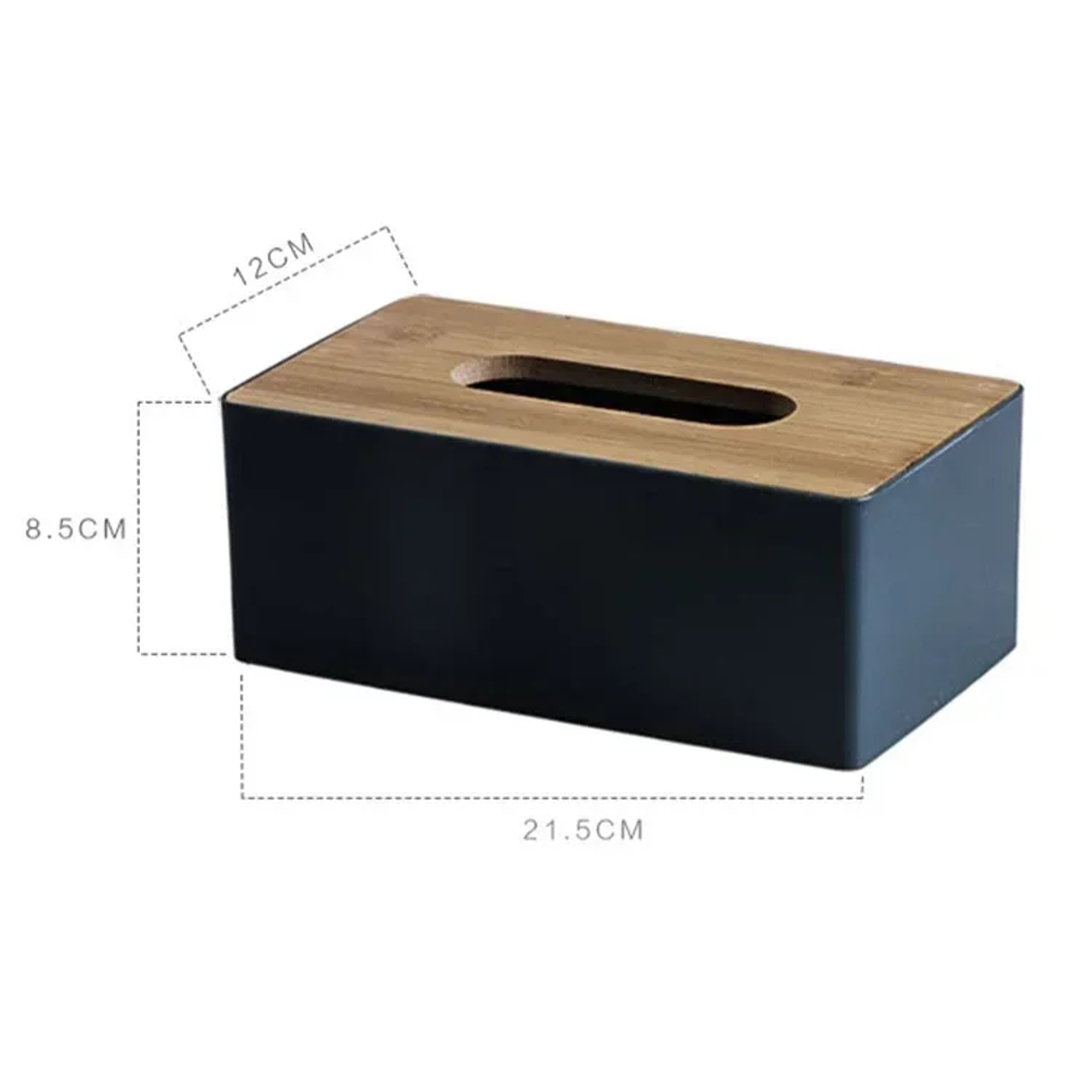 Nordic Solid Wood Tissue Box Holder With Bamboo Lid For Home  Office 6