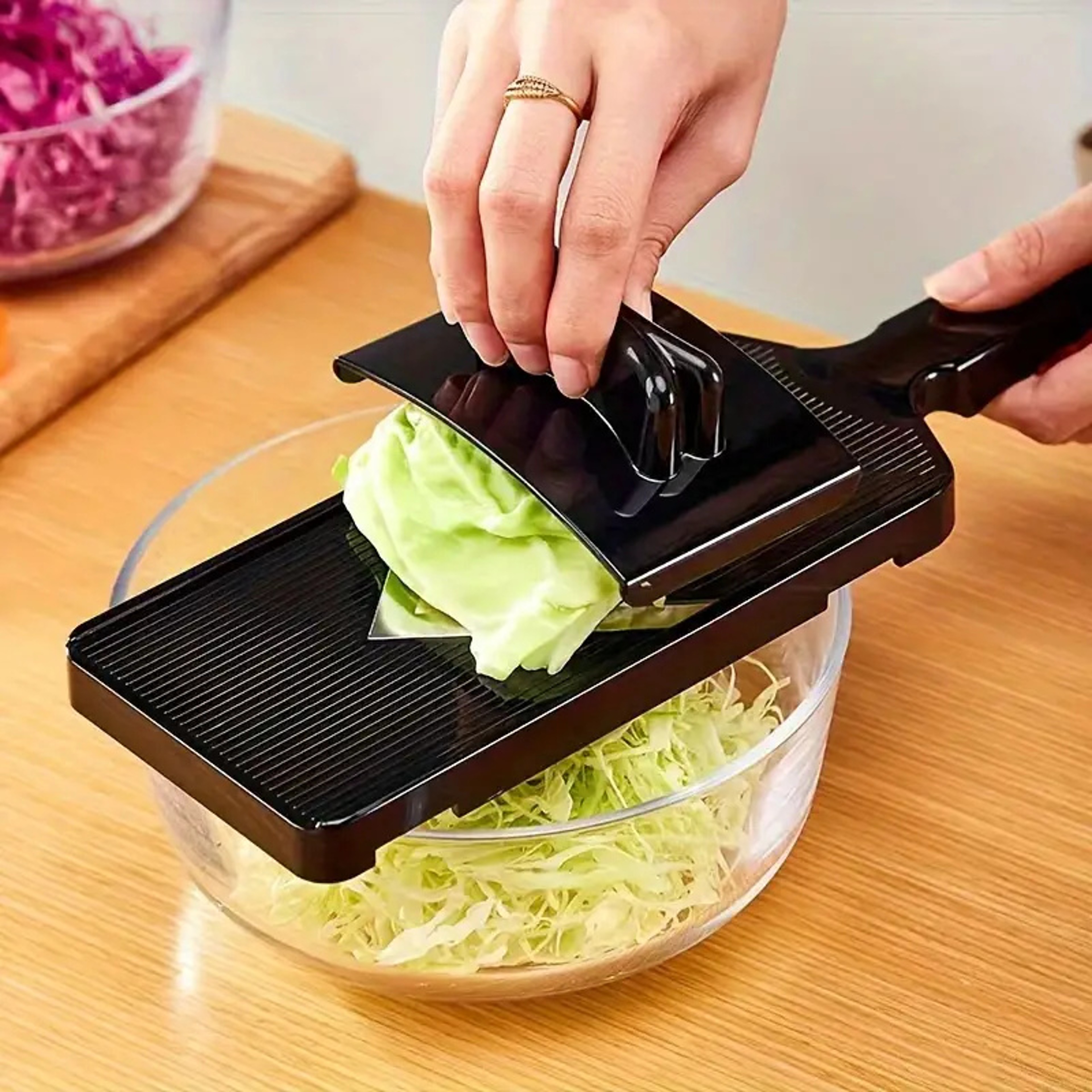 Manual Vegetable Slicer  Cabbage Shredder Multi Function Kitchen Grater Tool For Fast Salad Prep 2