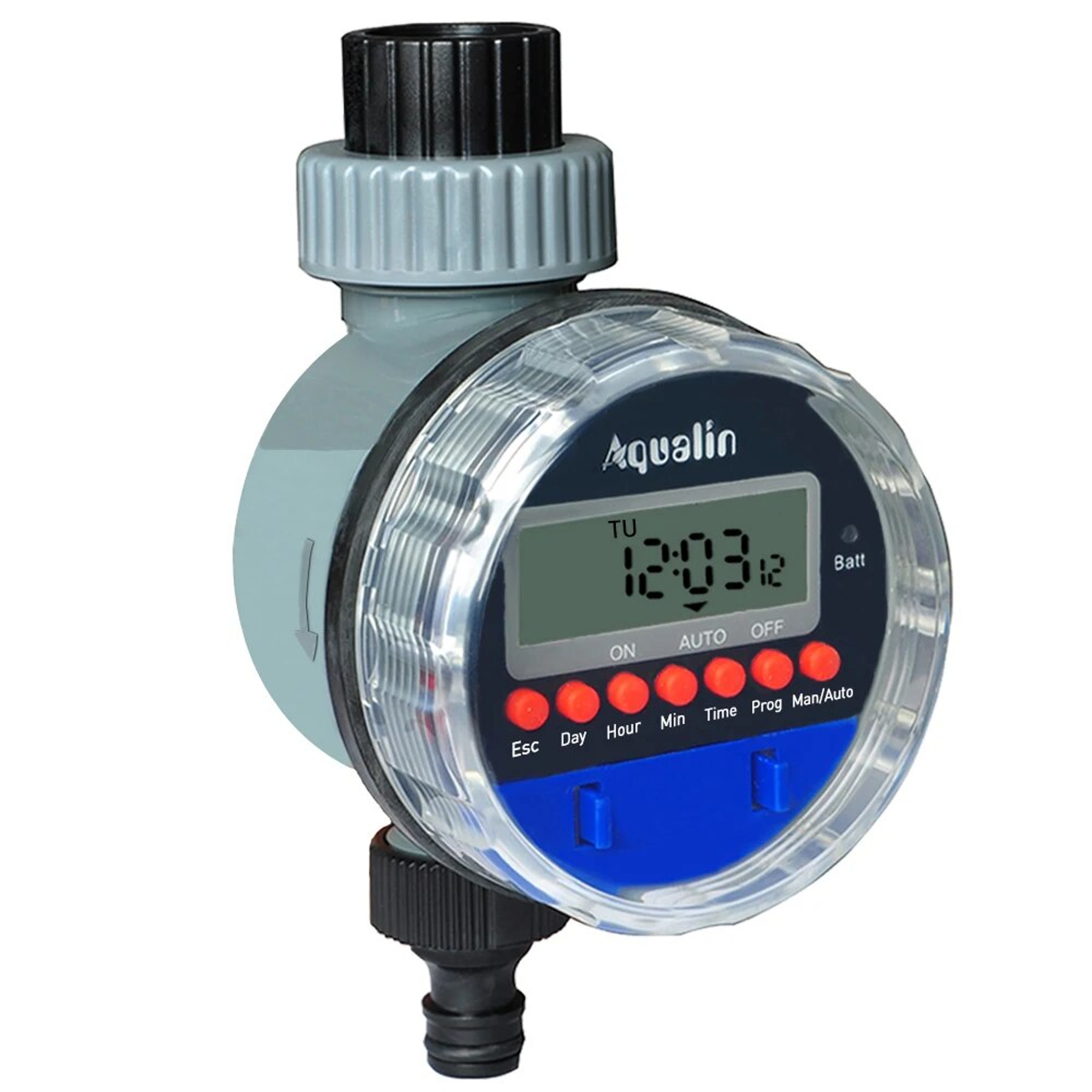 garden watering timer, automatic irrigation timer, water timer controller, drip irrigation timer, digital watering timer – view 1