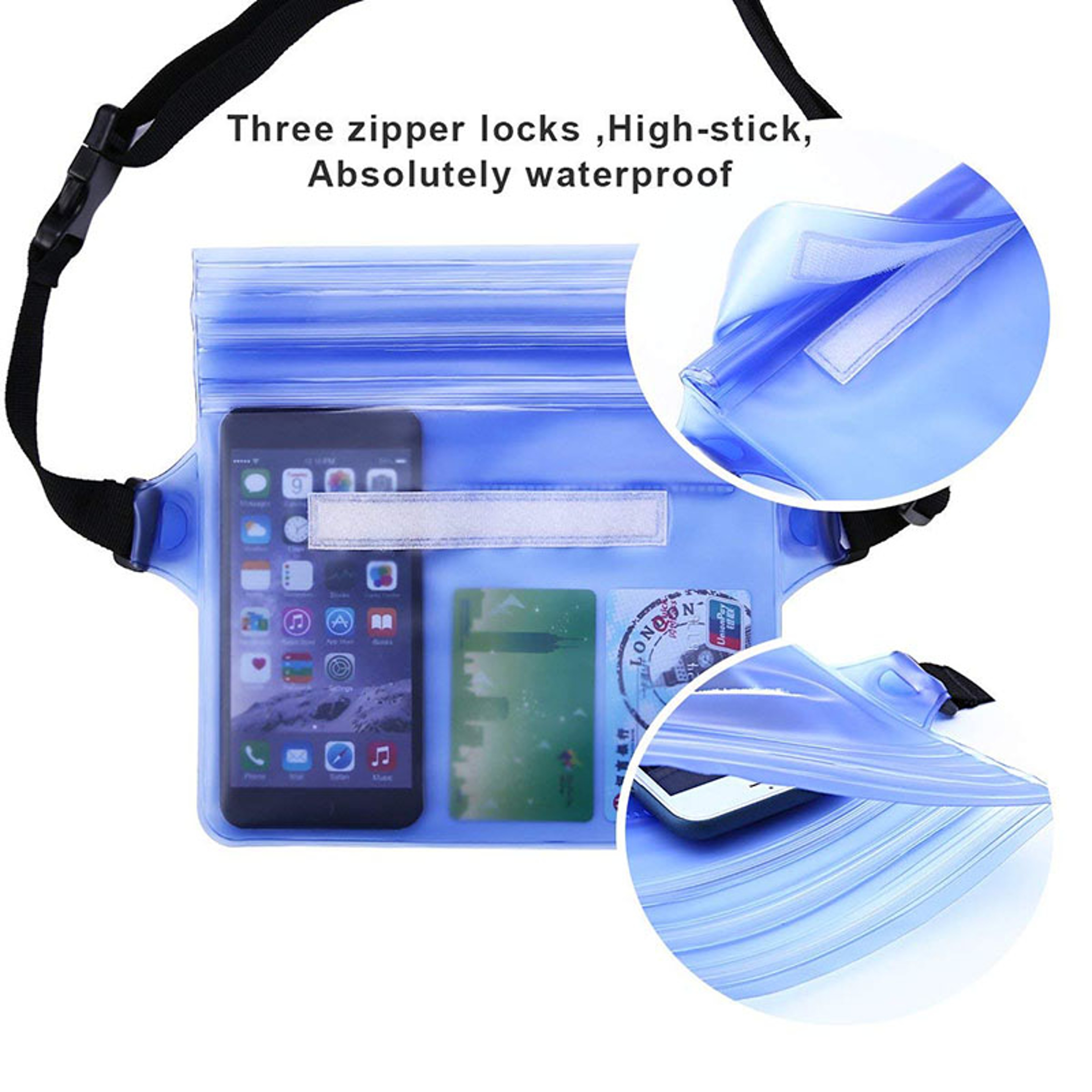 AquaShield Waterproof Phone Waist Pouch For Swimming Beach  Water Sports 1