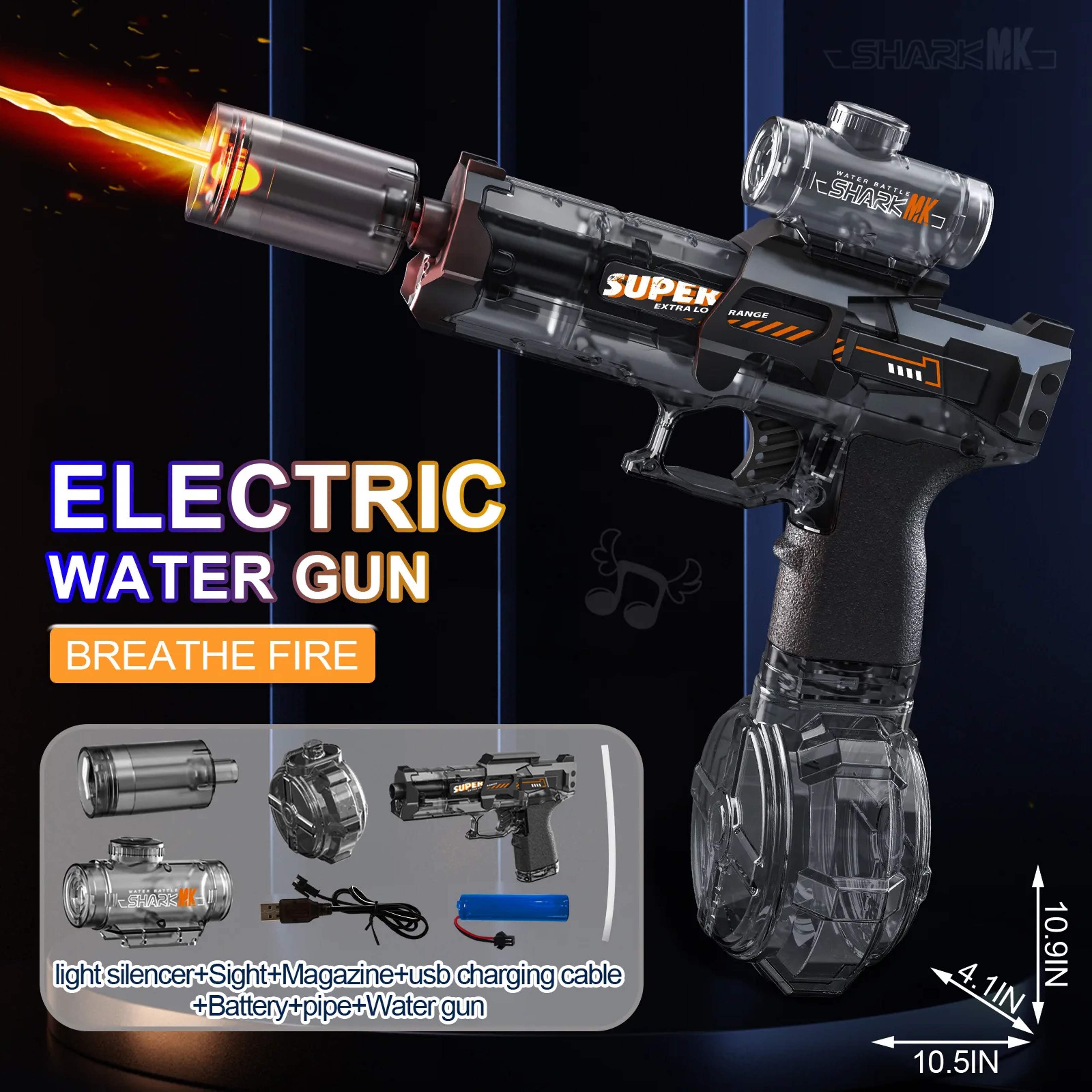 Ultimate Splash Electric Water Blaster With LED Lights Automatic Summer Pool Toy For Kids 9