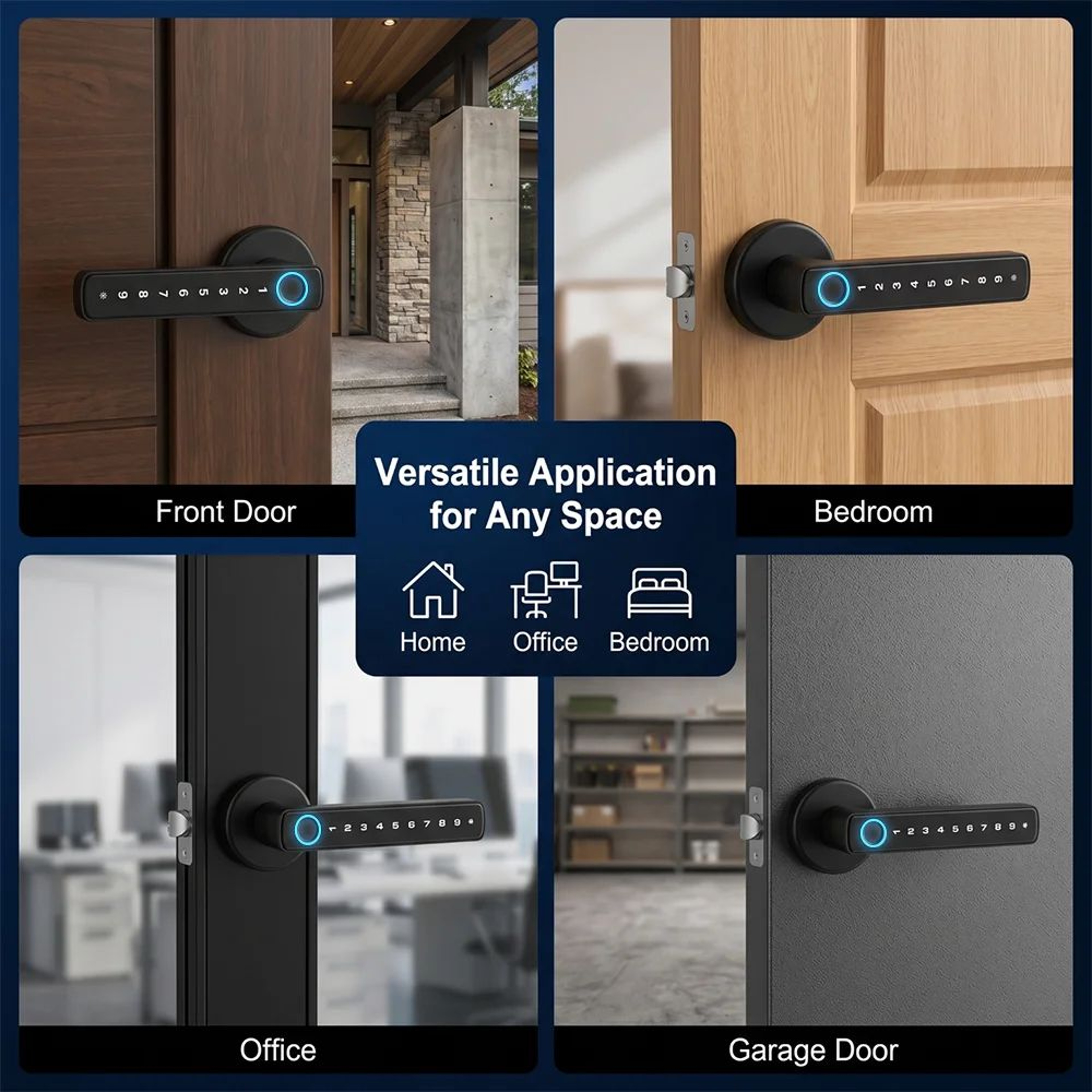Smart Fingerprint Door Lock With App Unlock And Password Access 6