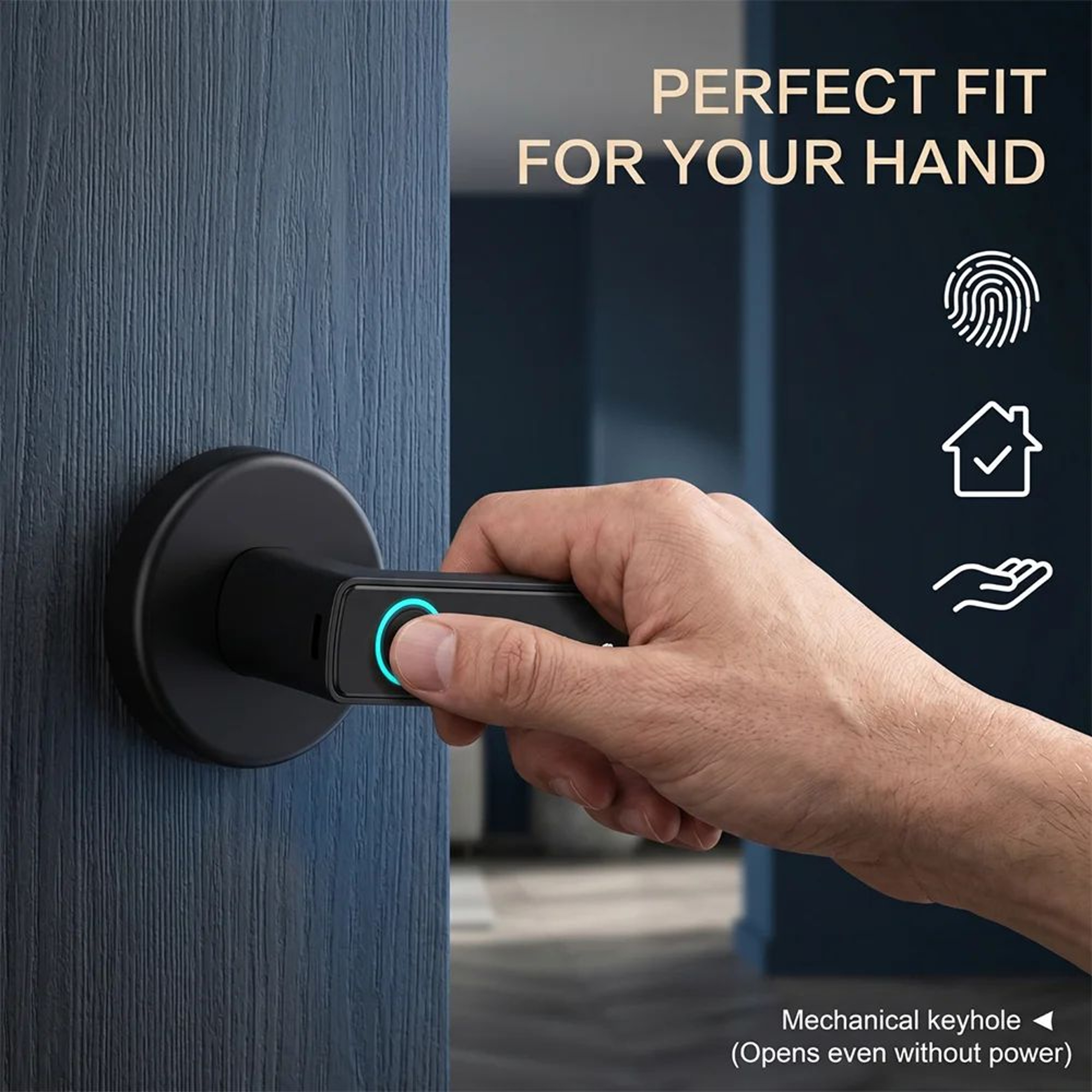 Smart Fingerprint Door Lock With App Unlock And Password Access 5