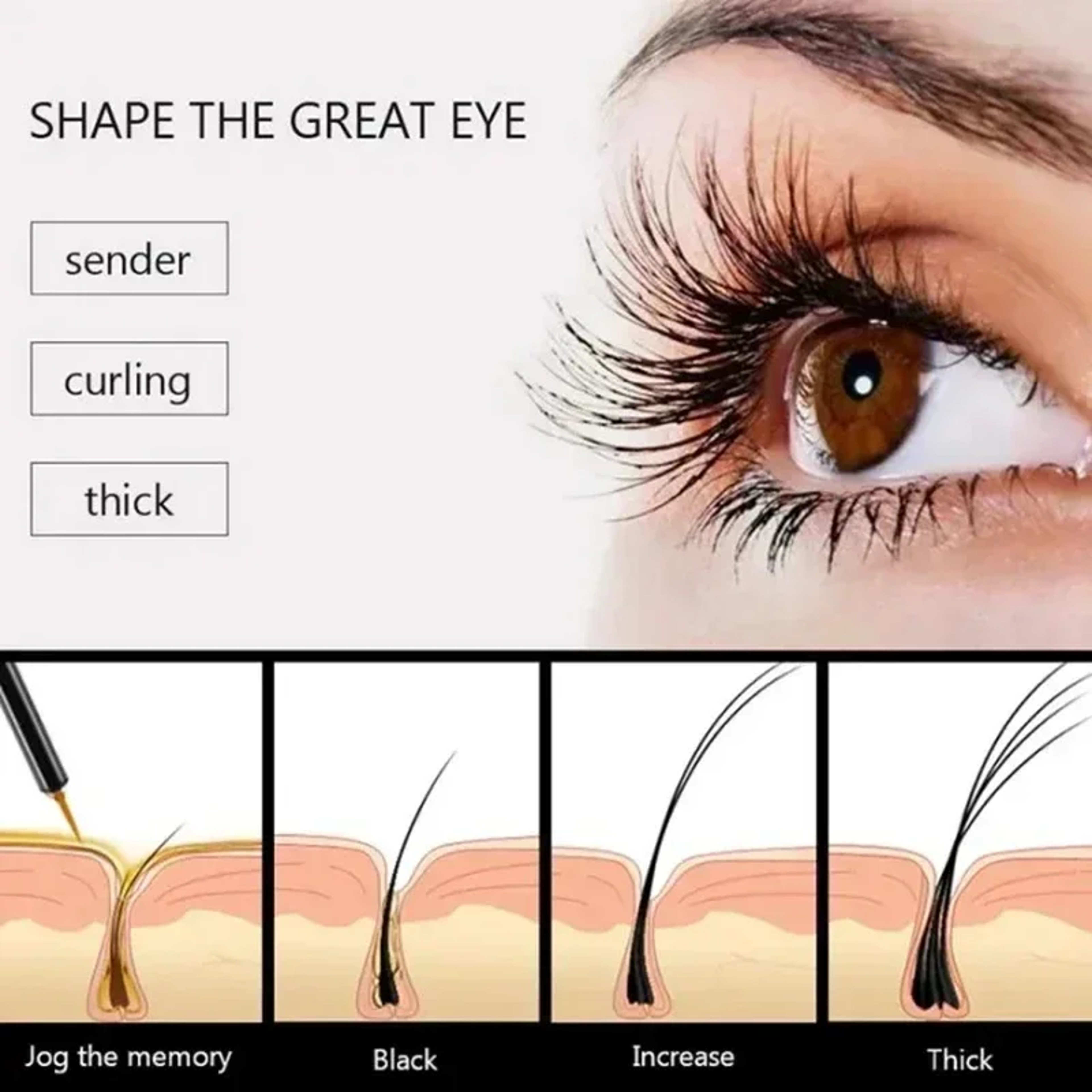 Fast Growth Treatment Eyelash Serum Lengthening Lash Powerful Makeup Thicker Lashes Natural Curling Lash Lifting Care ProductNEW – view 4