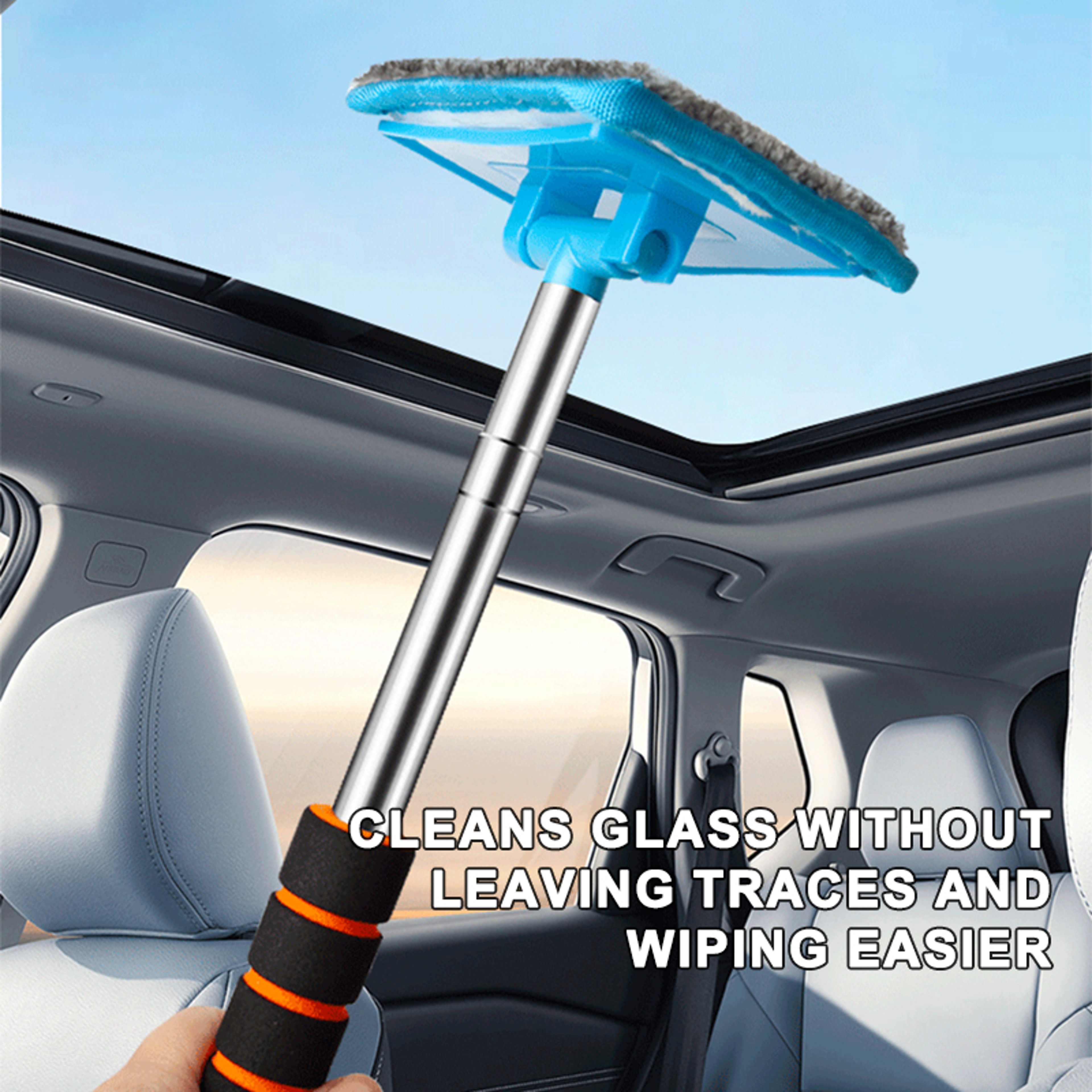 Car Front Windshield Defogging Brush Retractable Glass Cleaner with Strong Absorption for Home  Aut