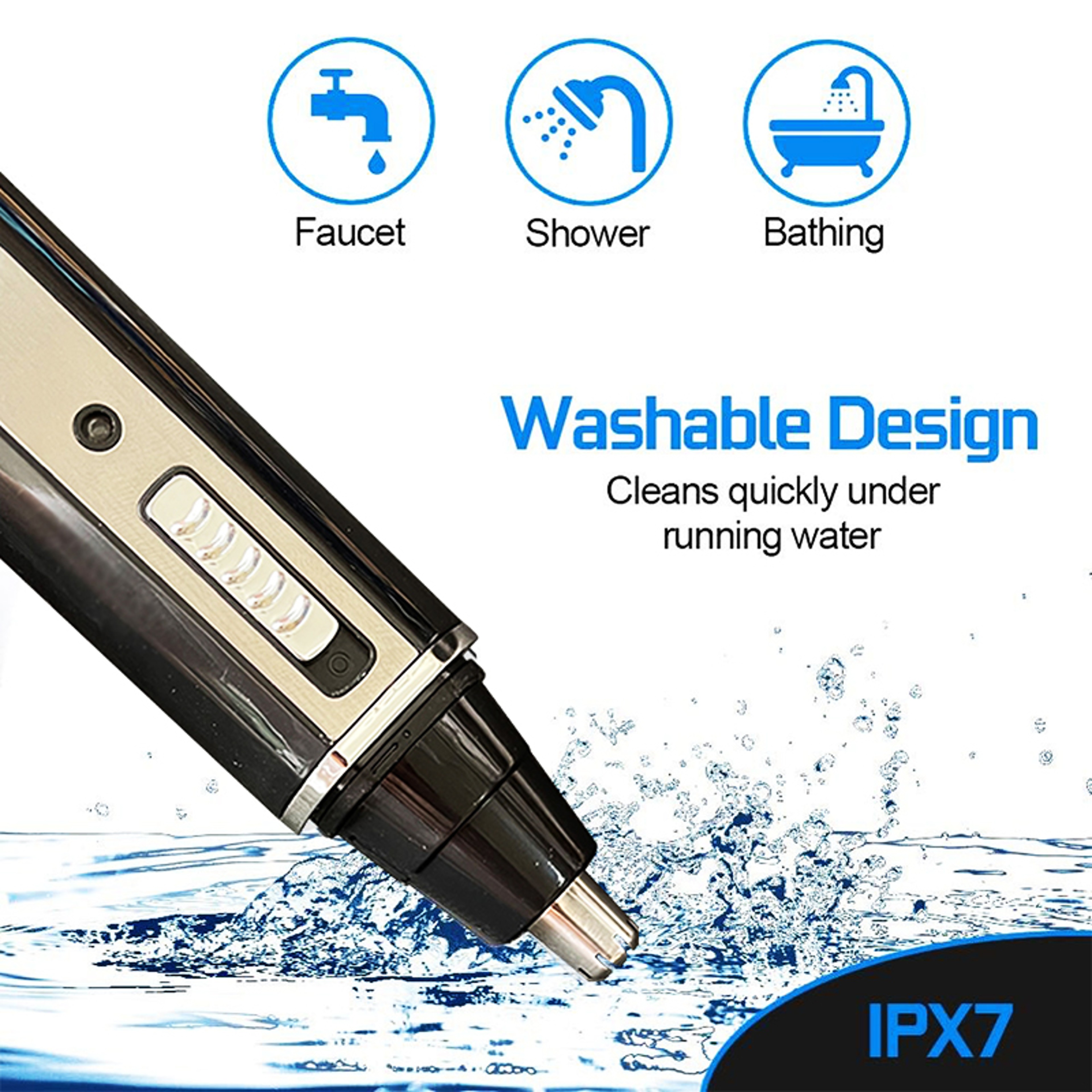 4 in 1 Beard Trimmer for Men Rechargeable Nose & Ear Hair Trimmer with Precision Grooming Kit – view 5
