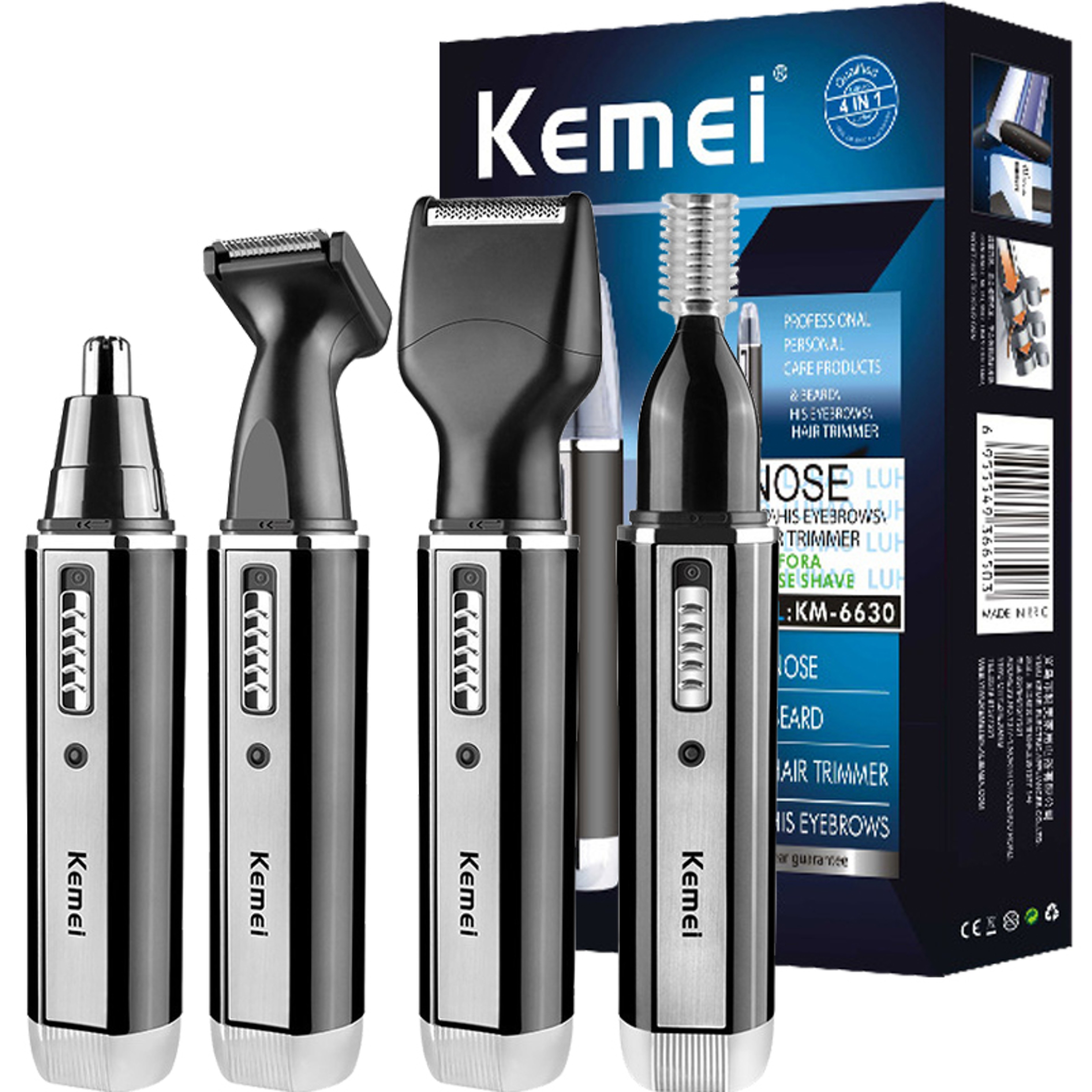4 in 1 Beard Trimmer for Men Rechargeable Nose & Ear Hair Trimmer with Precision Grooming Kit – view 7