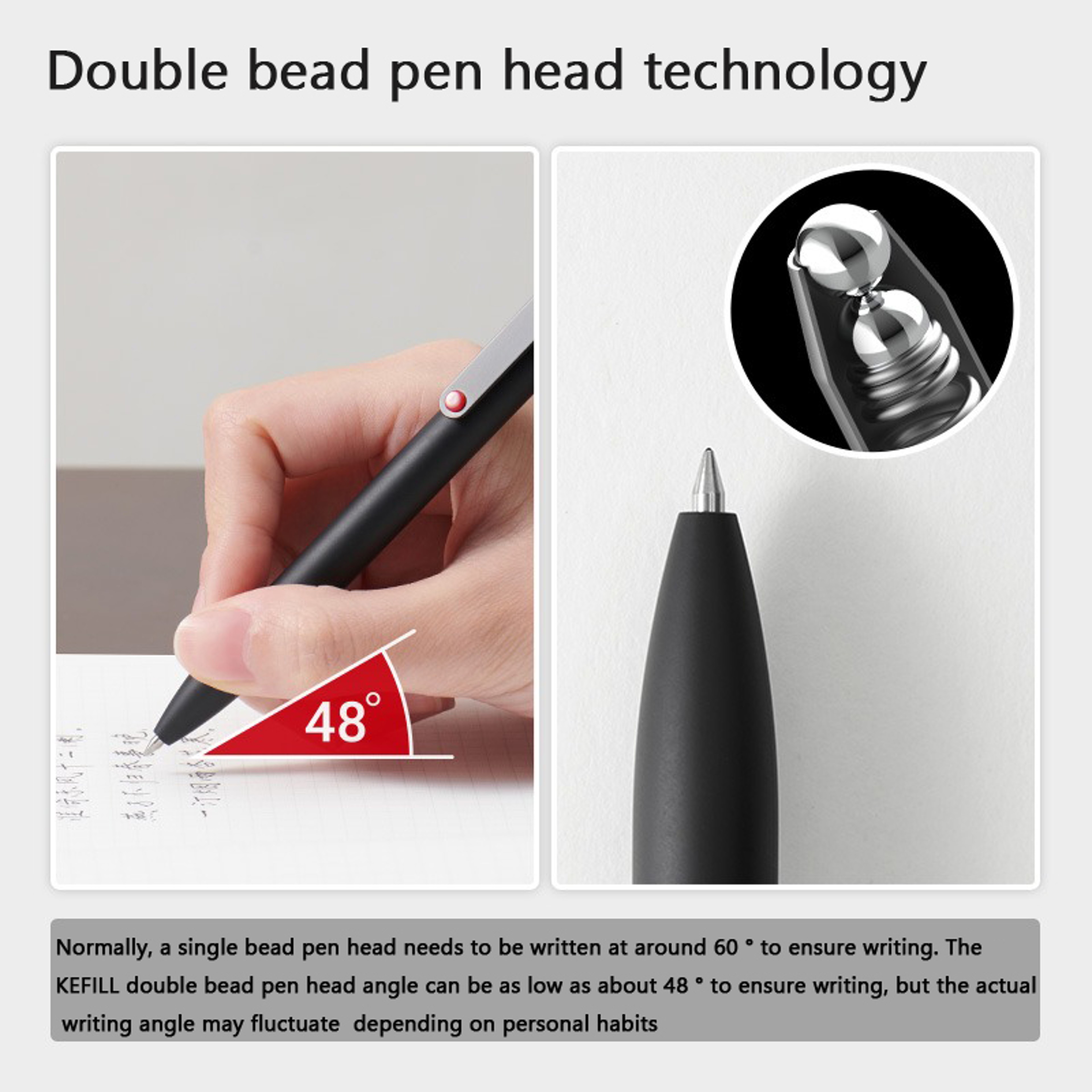 Smooth Writing Gel Ink Pens Quick Drying Press Pen for Exams, Homework & Papers – view 4
