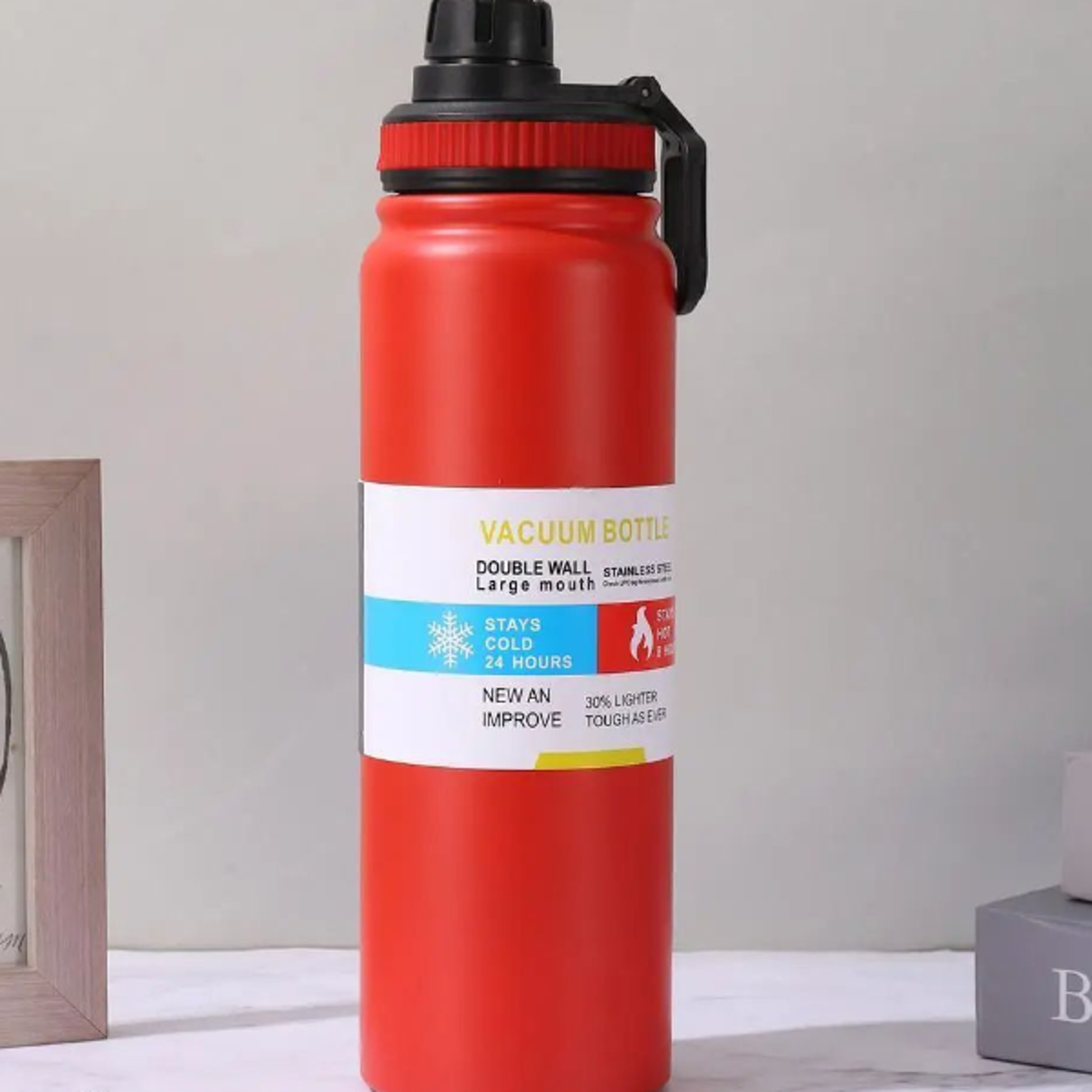 Premium Stainless Steel Thermos Water Bottle DoubleWalled Vacuum Flask For Hot  Cold Drinks Gym  Tr