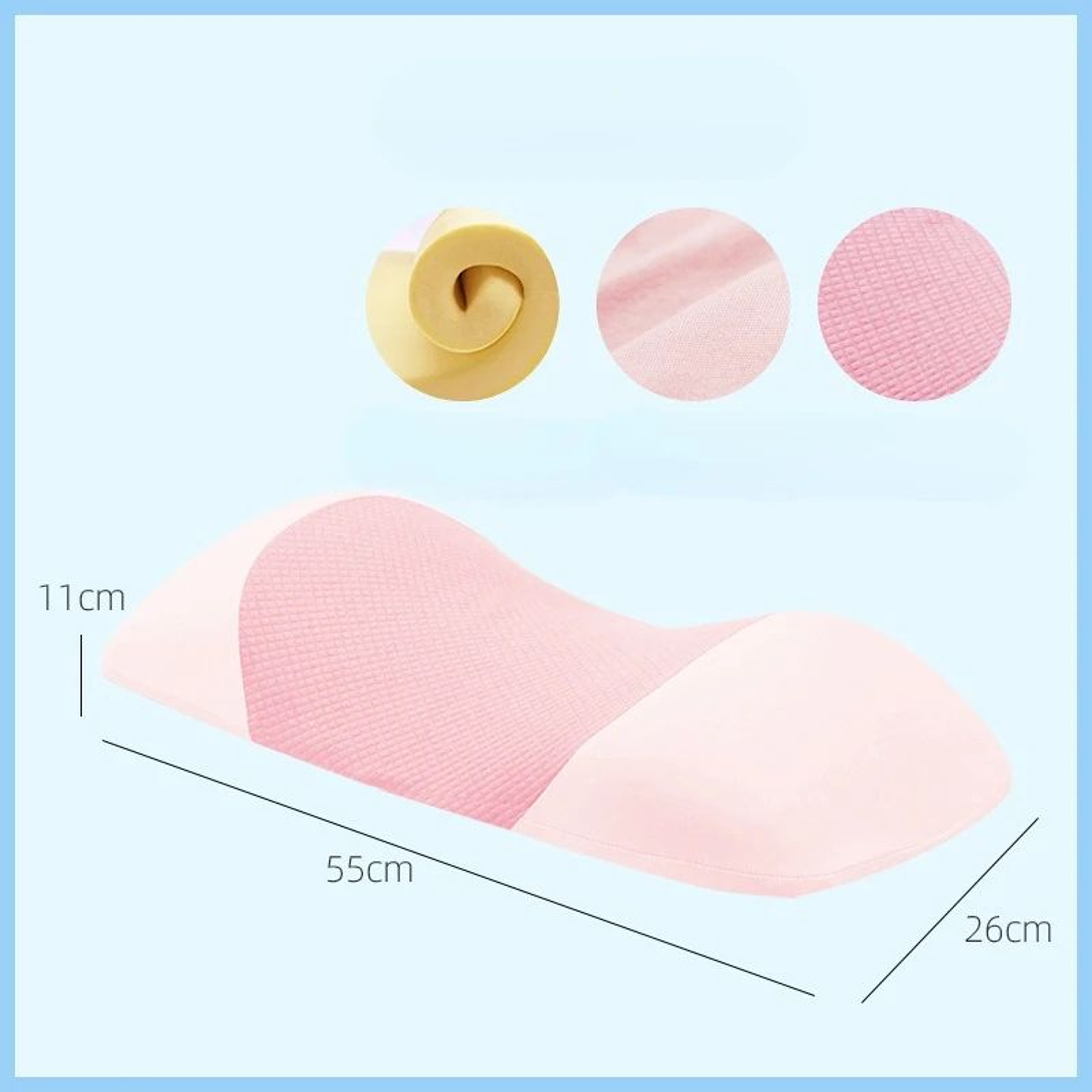 Ergonomic Lumbar Support Pillow For Sleeping Memory Foam Waist Cushion For Back Pain Relief 7