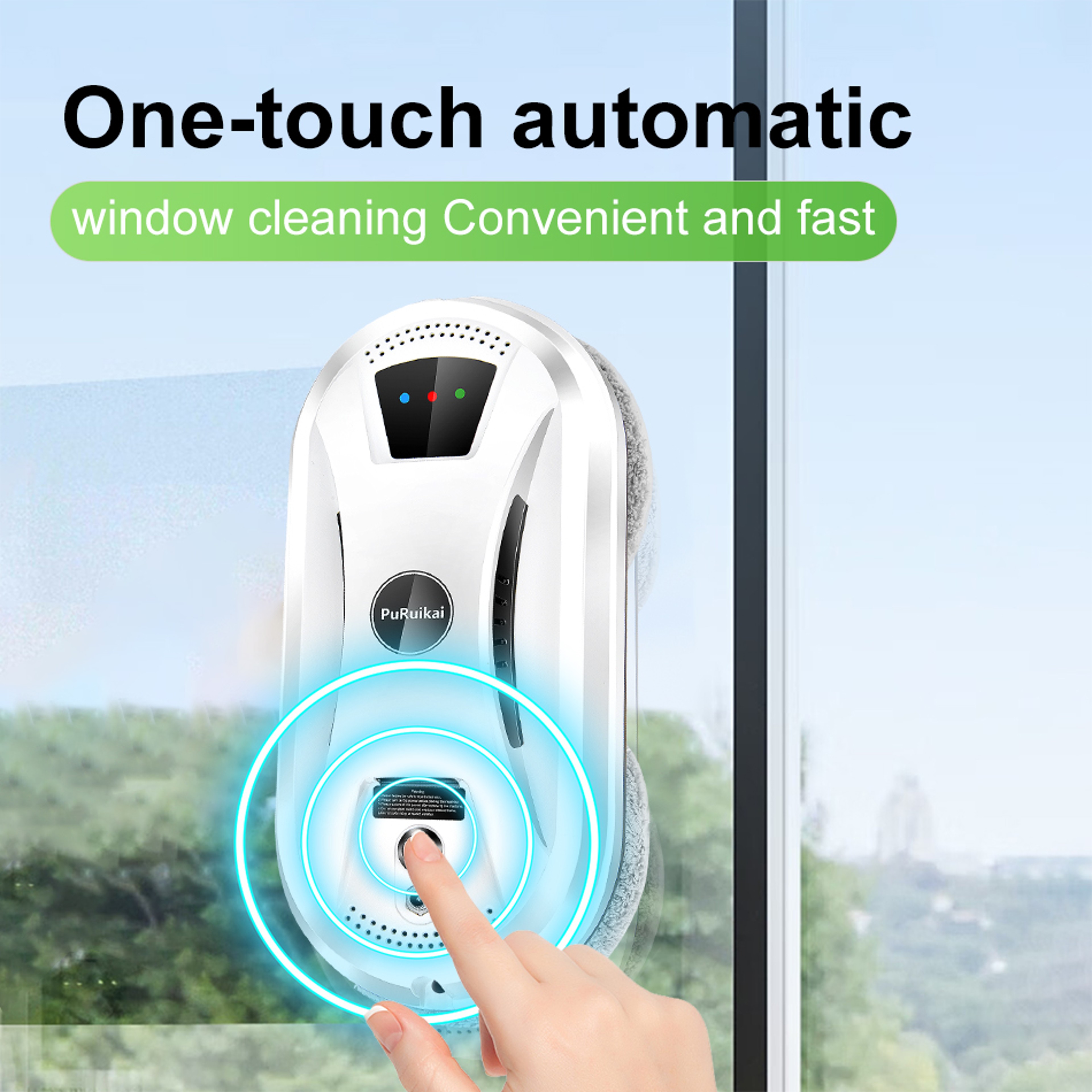 Ultra Thin Window Cleaning Robot Smart Electric Glass Cleaner With Remote Control 2