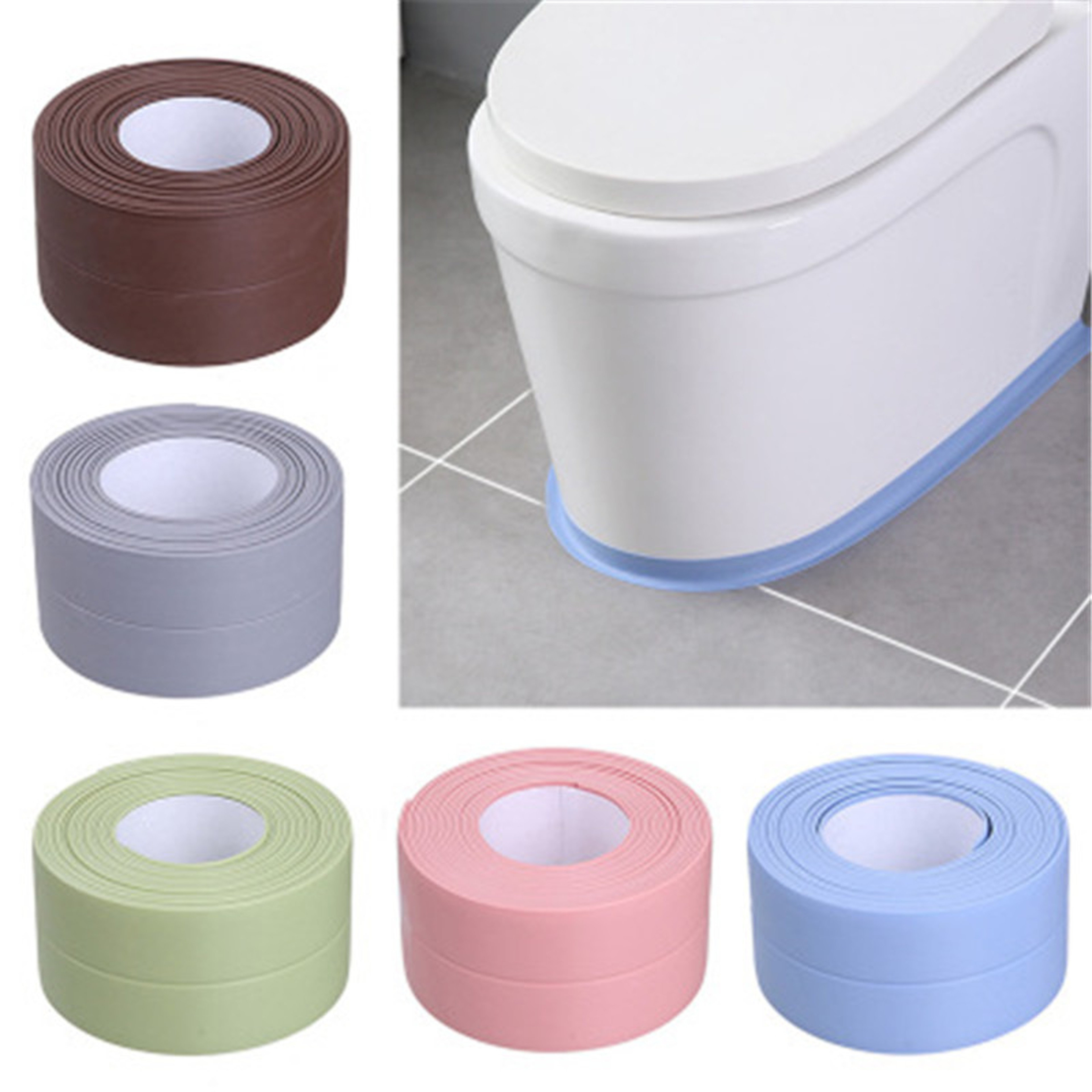 Waterproof Wall Stickers & Sealing Tapes Self Adhesive PVC Strips for Bathtub, Sink Edge, Kitchen & Bathroom Decor – view 5
