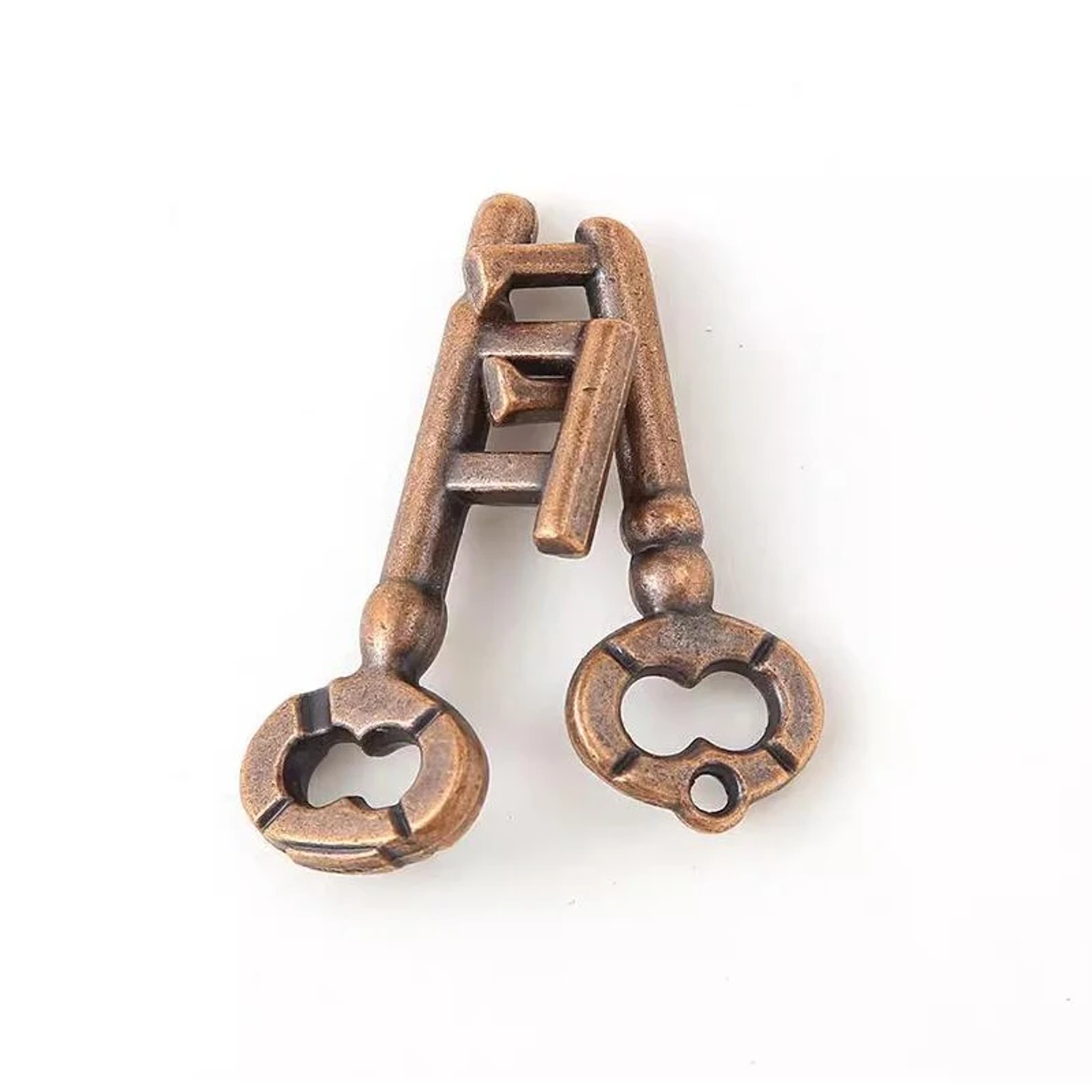 Key Lock Puzzles IQ Brain Teaser Metal Puzzle for Adults Kids Intellectual Challenge Gam – view 2