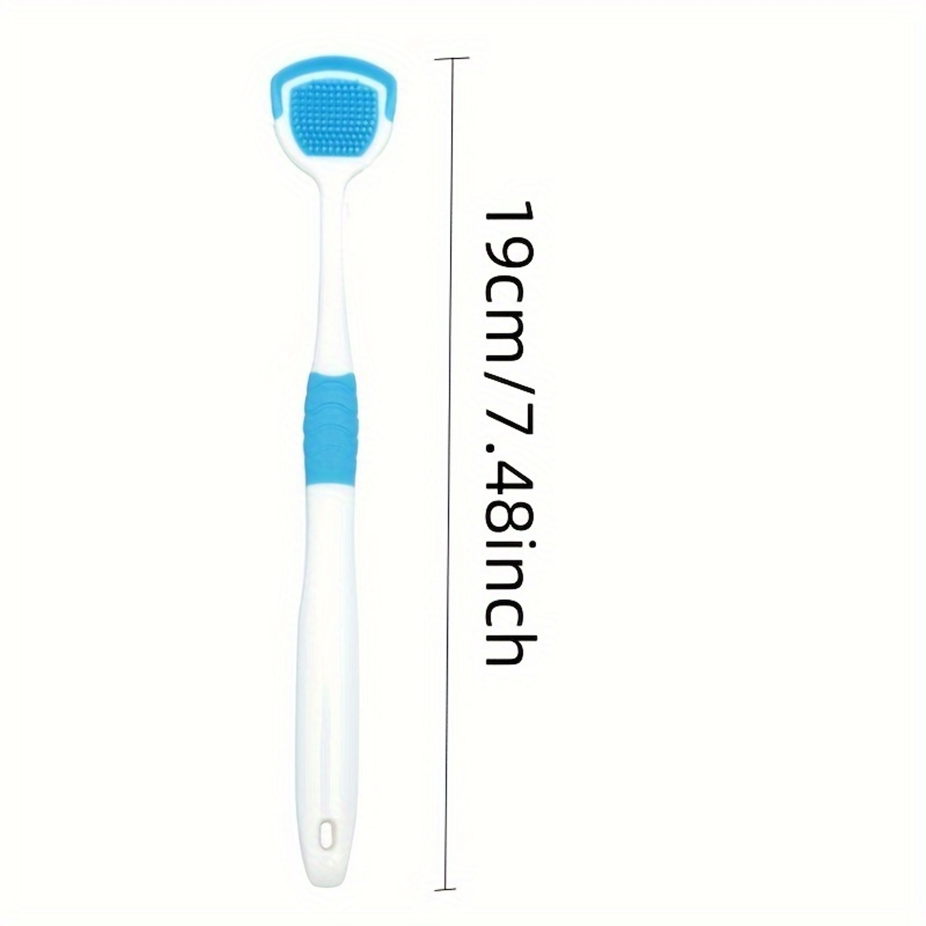 Reusable Silicone Tongue Scraper Brush for Adults & Kids Washable Tongue Cleaning Tool for Fresh Breath & Oral Hygiene – view 5
