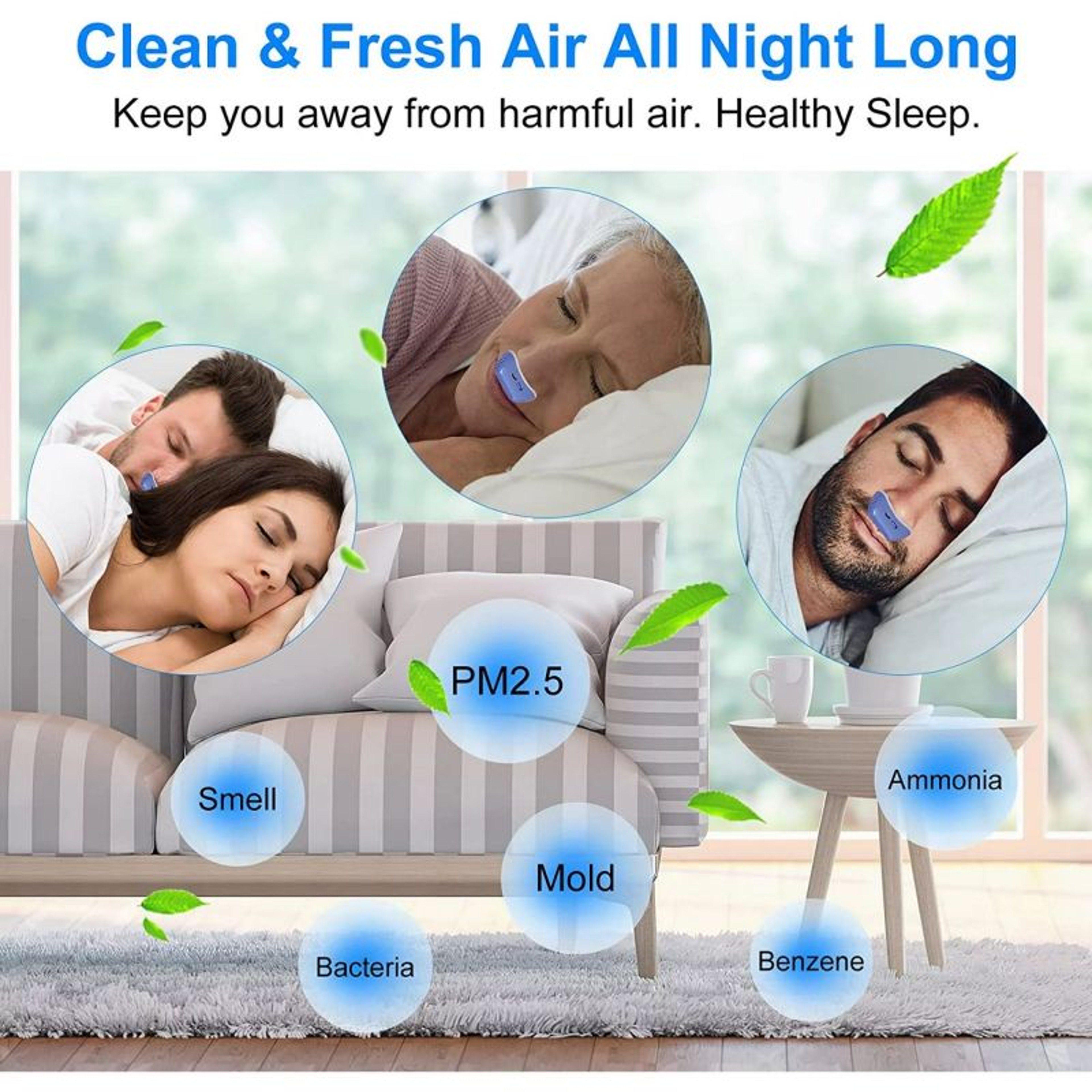 Stop Snoring Instantly Upgraded Anti Snore Device with Adjustable Wind Speed – view 3