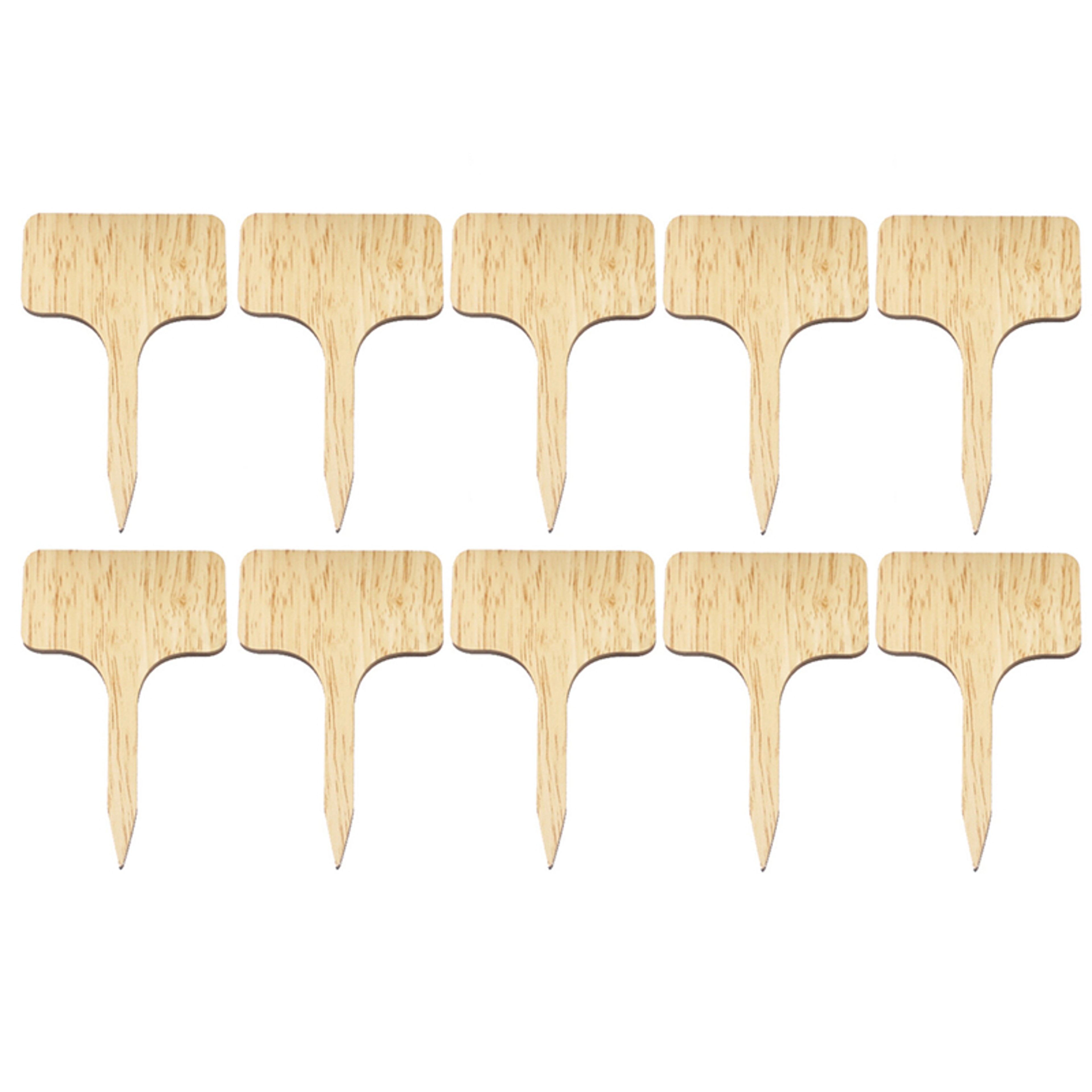 EcoFriendly TType Bamboo Plant Labels Sustainable Wooden Garden Markers For Bonsai Herbs Flowers  S 4
