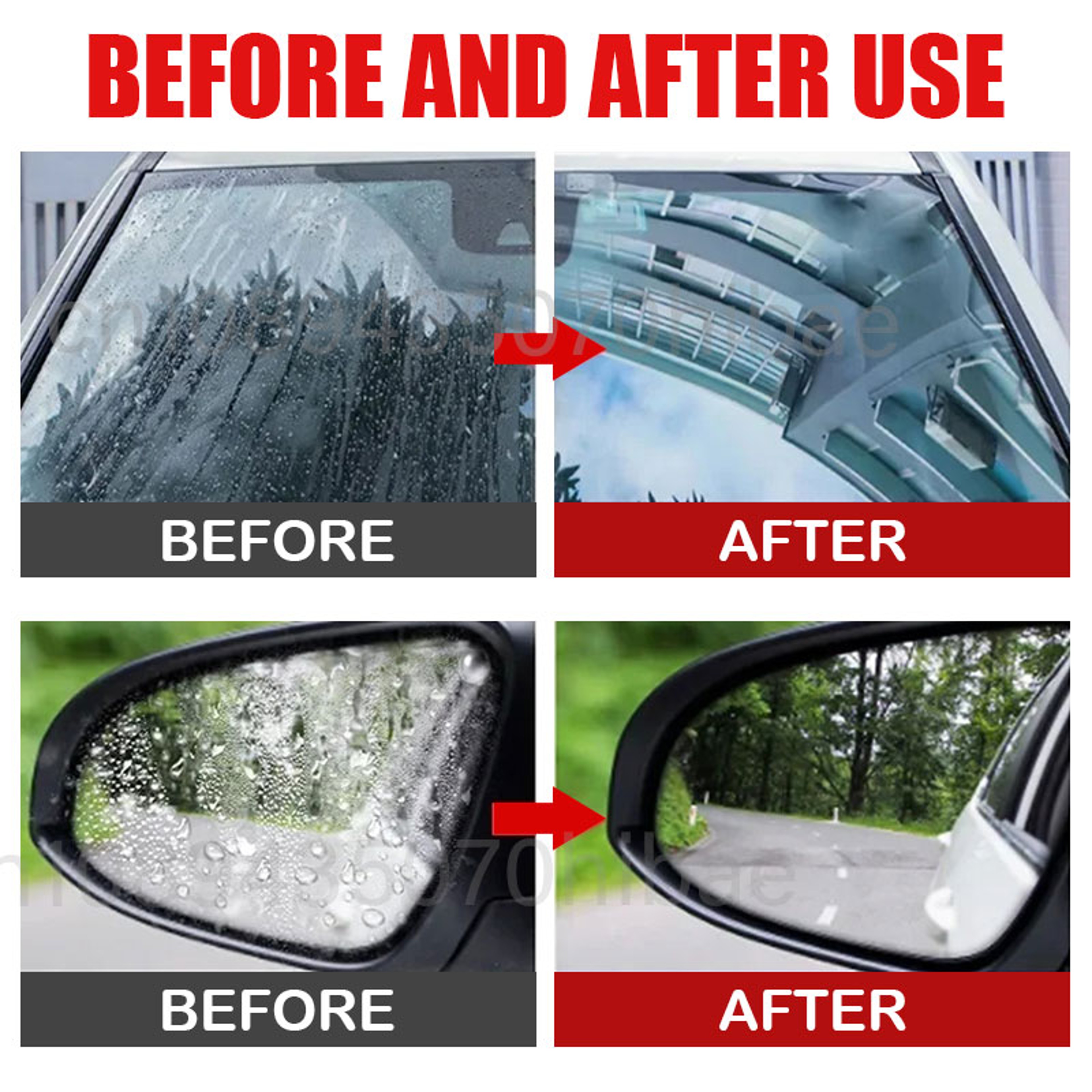 Car Glass Anti Rain Spray Nano Hydrophobic Coating for Waterproofing & Oil Film Removal – view 6
