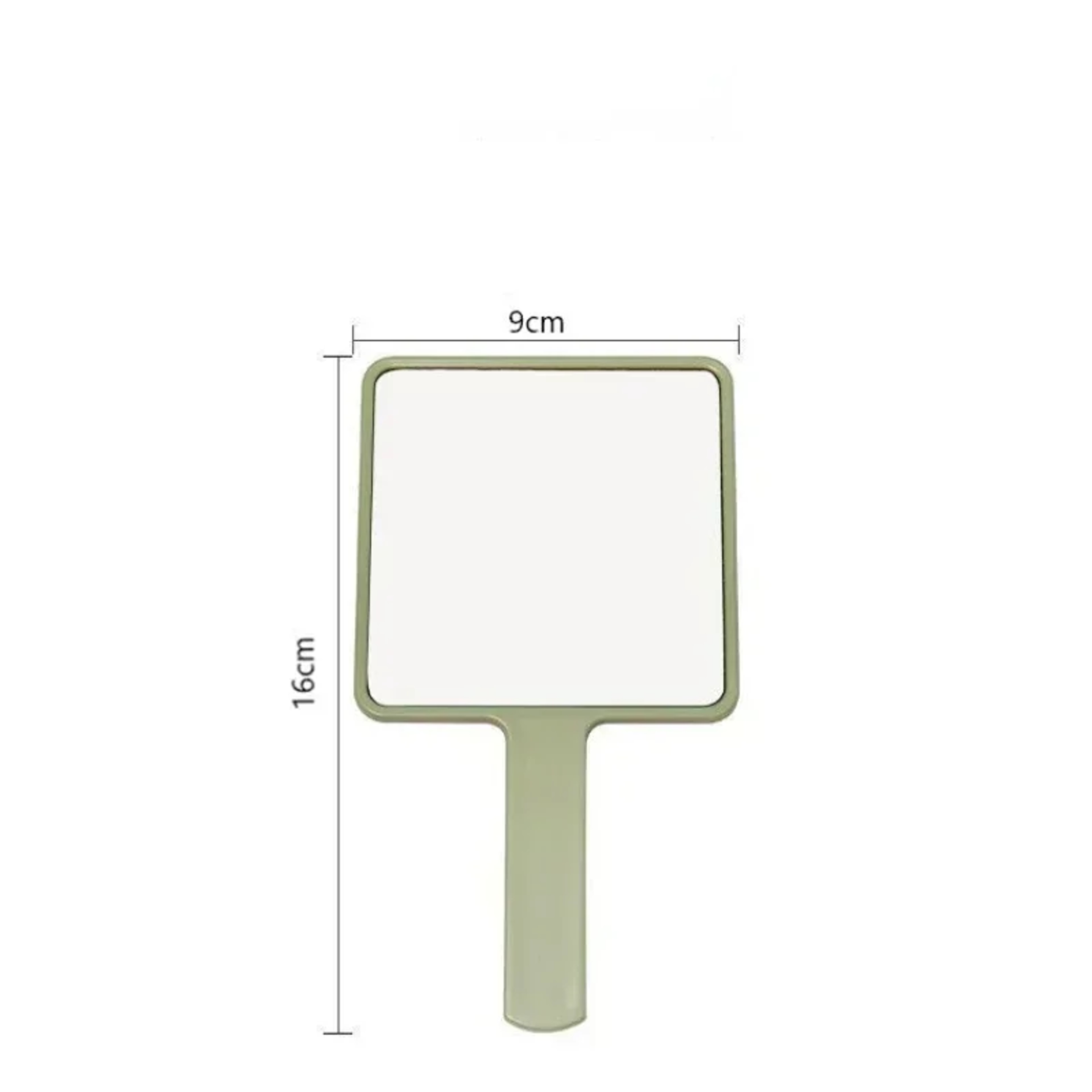 Square Makeup Vanity Mirror with Handle, Eyelash Extension Handheld Mirror, Compact Hand Mirror for SPA Salon – view 6