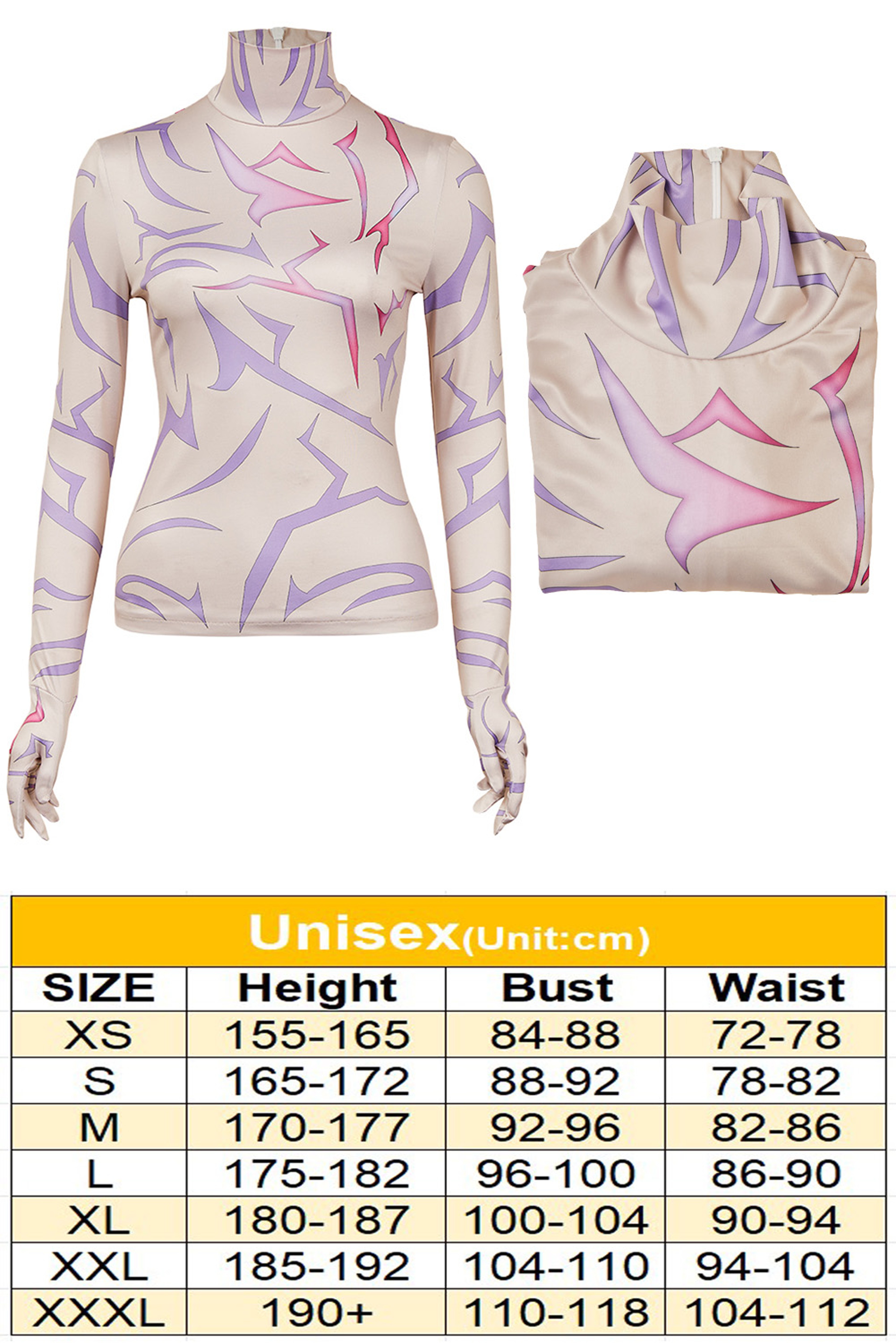 Demon Hunter of KPop Rumi Jinu Cosplay Tatto Tops Costume Unisex Disguise Devil Tattoo Undercoat Outfits Gloves Hallowee – view 7
