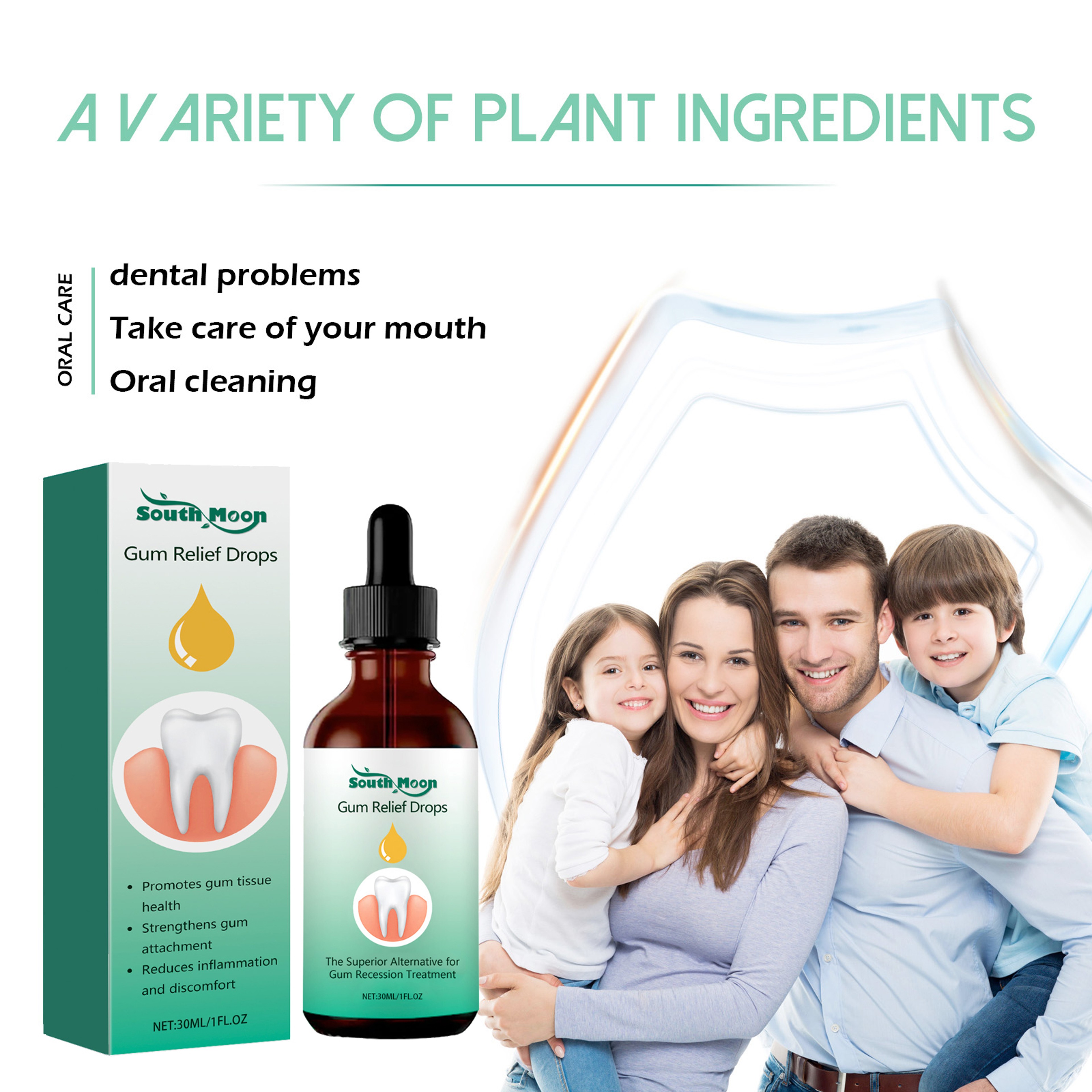 Advanced Gum Repair Serum Drops, Relieve Receding Gums, Gingival Swelling & Promote Oral Periodontal Hygiene, 30ml – view 2