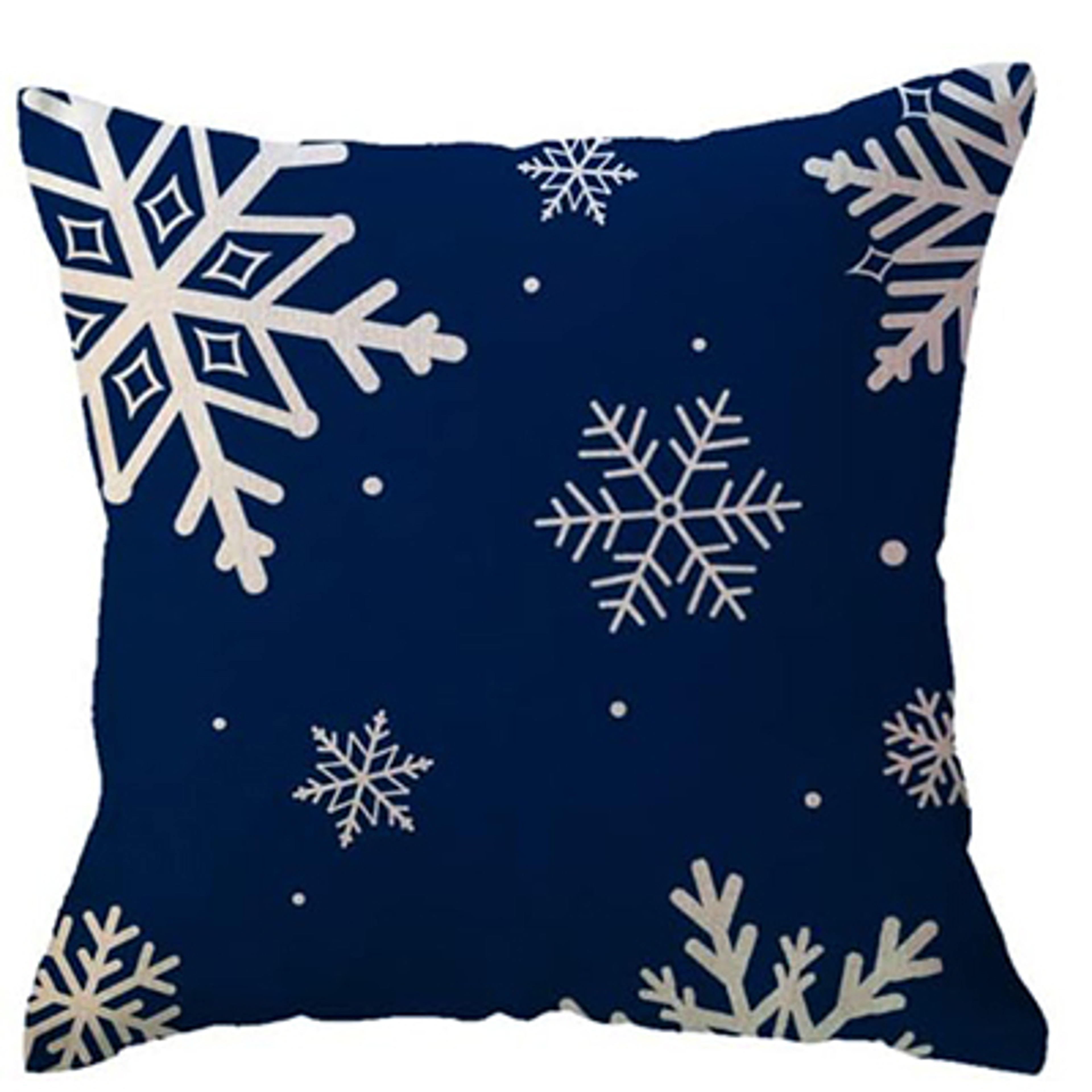 Blue Snowflake Tree Merry Christmas Cushion Cover, Winter Holiday Pillow for Sofa, Porch, and Home Decoration – view 9