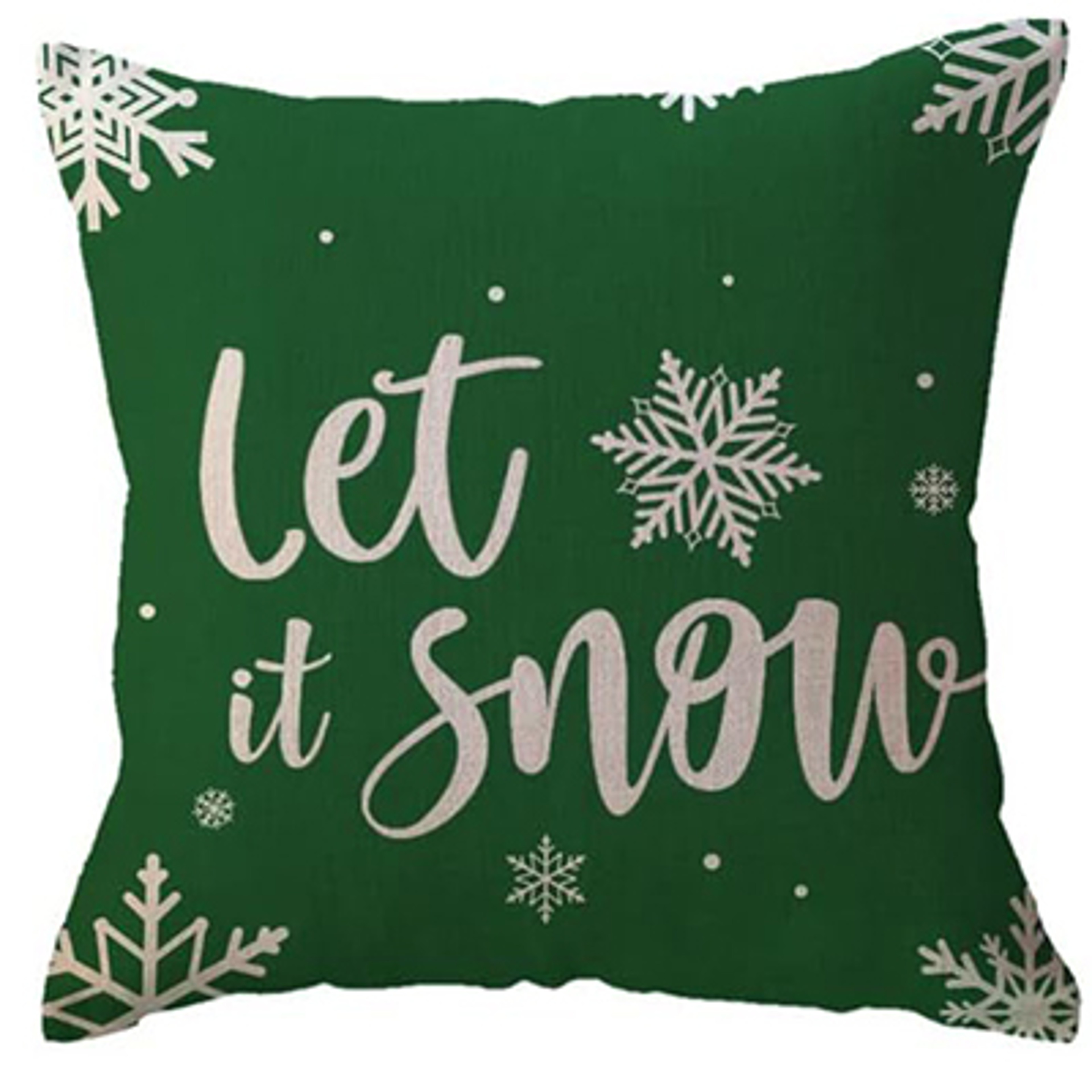 Christmas Snowflake Tree Cushion Cover, Winter Holiday Decoration Pillow, Festive Merry Christmas Decor for Sofa Porch – view 5