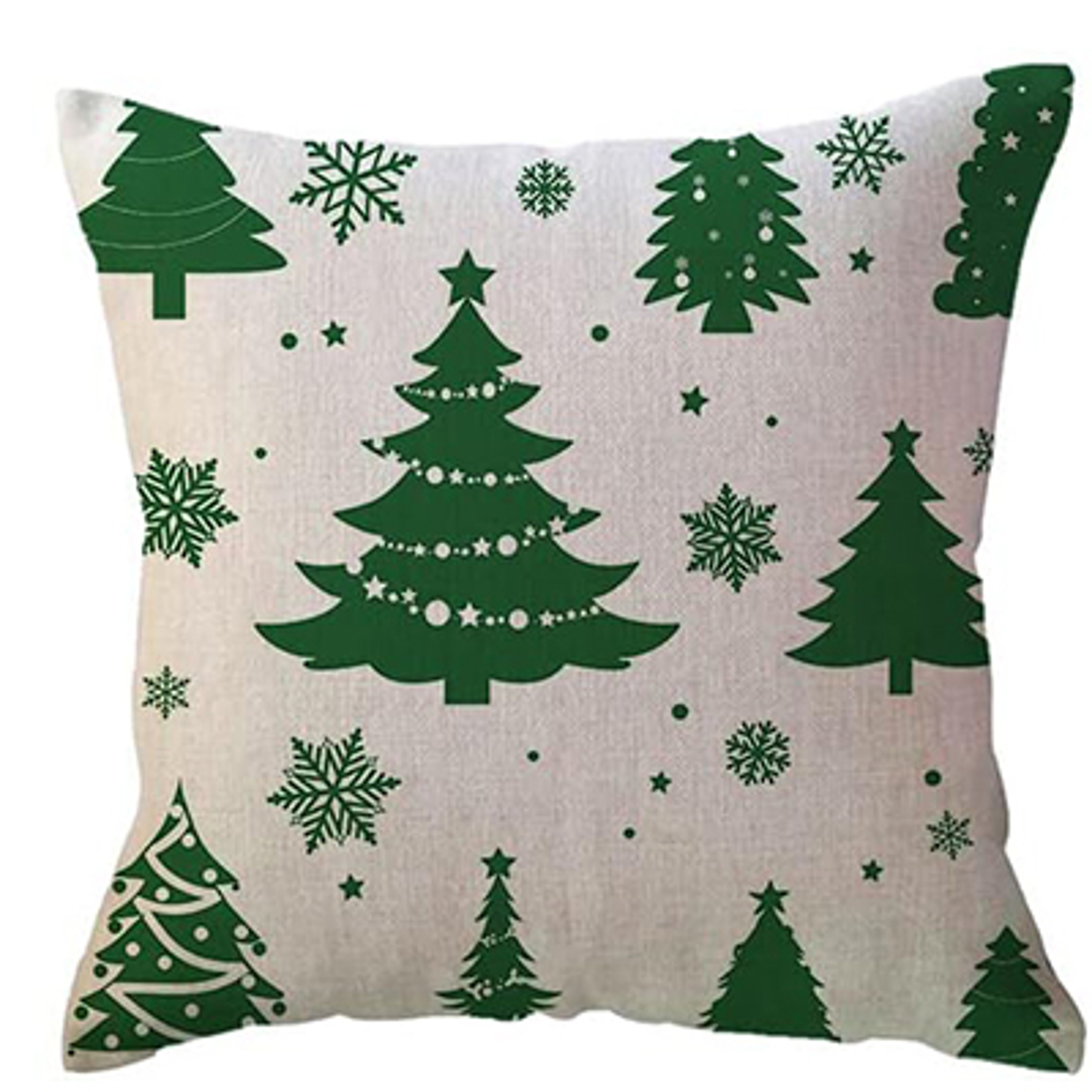 Christmas Snowflake Tree Cushion Cover, Winter Holiday Decoration Pillow, Festive Merry Christmas Decor for Sofa Porch – view 7