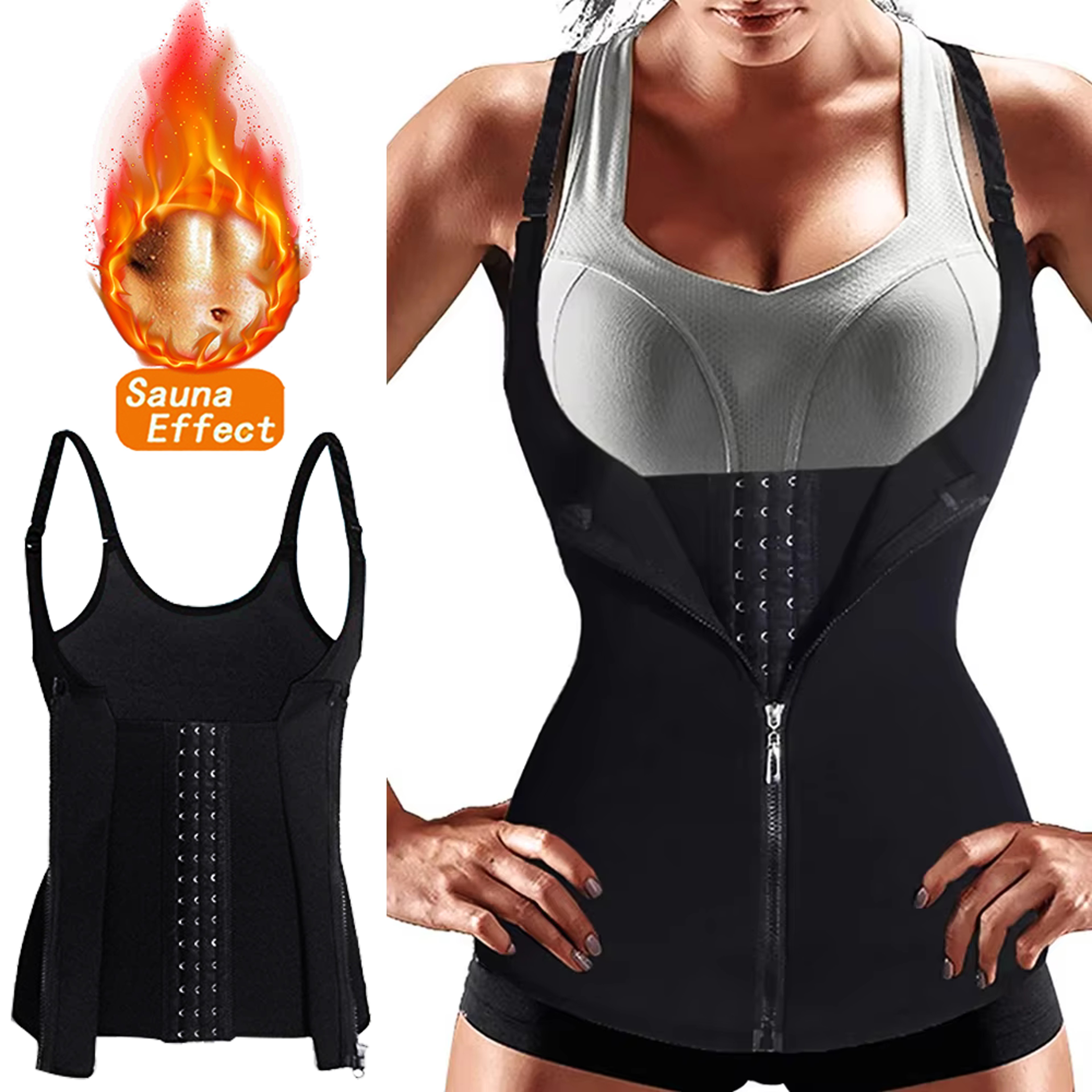 Slimming Corset Waist Trainer Vest Body Shaper Sauna Suit Compression Shapewear Belly Girdle Tank T 0